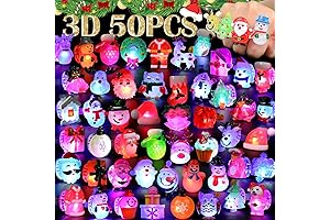 3D Nucifer Christmas Light Up Rings