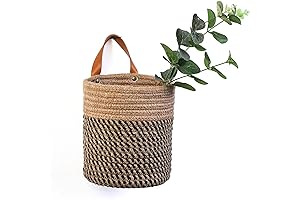 Hanging Plant Indoor Small Storage Baskets For Closet & Shelves