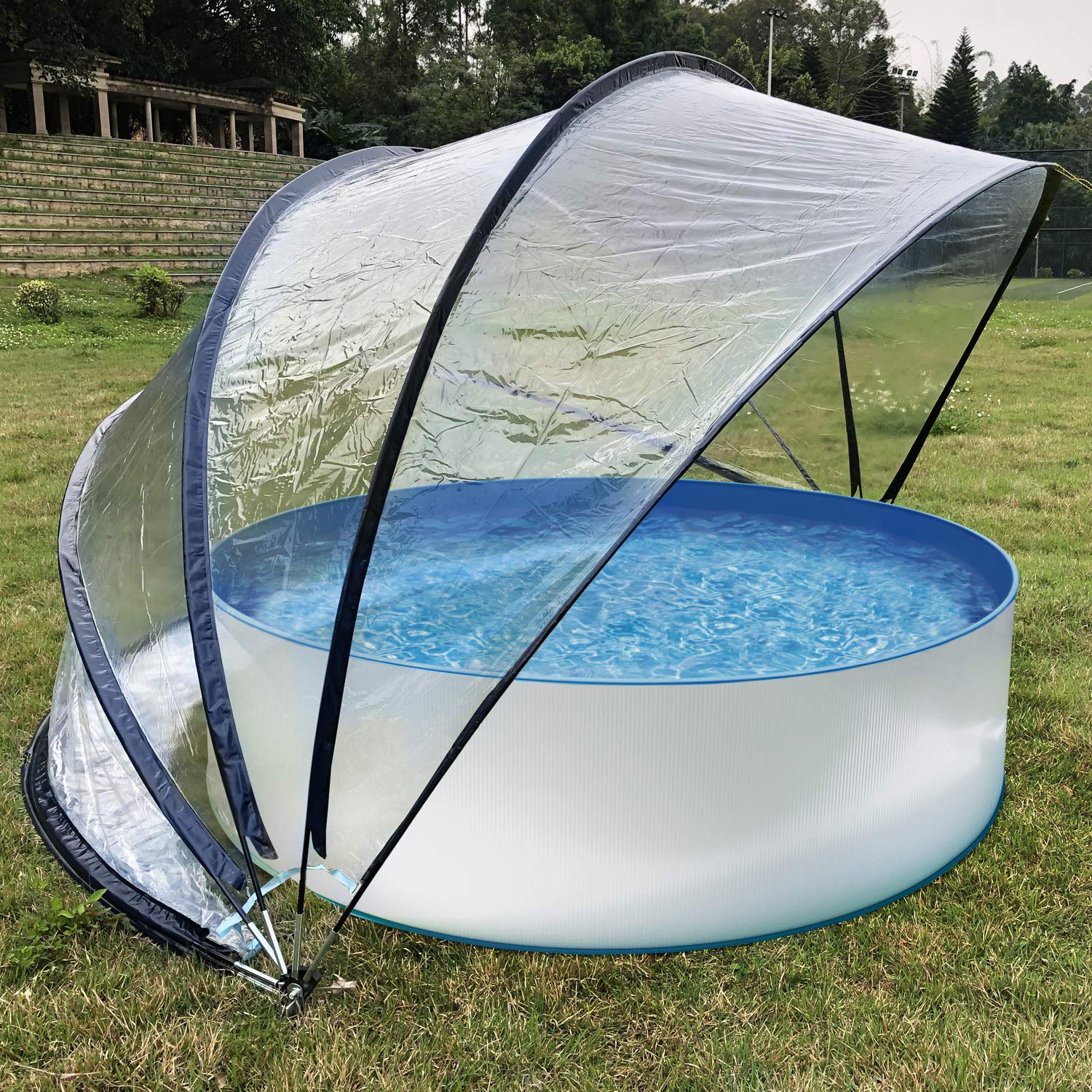 STEINBACH Pavillion Zelt Cabrio Dome 440 x 220 cm (Schwarz)