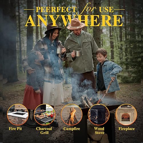 Miniatura 6 de Arrancadores de fuego para mesa de estufa individual, 60 unidades de fogatas y accesorios de chimenea, pellets para hoguera y hoguera, campamento,