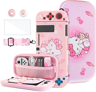HYPERCASE Pink Switch Carrying Case of Hello Kitty