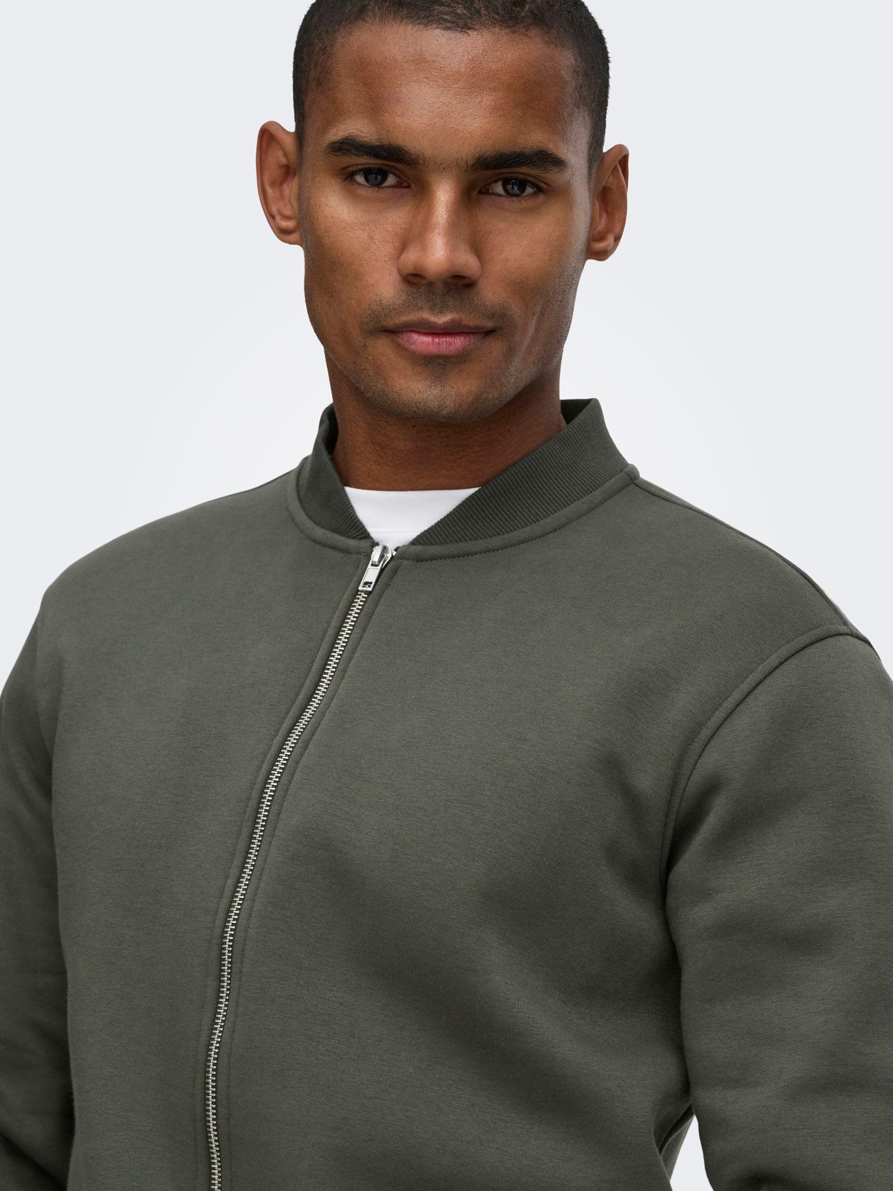 Only & Sons Onsceres Reg Zip Bomber Jck Noos, Beluga, S Uomo