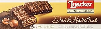 Loacker Gran Pasticceria Dark Hazelnut Chocolate Biscuits 100 g (Pack of 3)