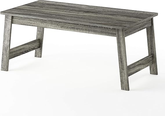 Furinno Beginning Coffee Table, French Oak Grey , 19.45D x 35.59W x 15.63H in