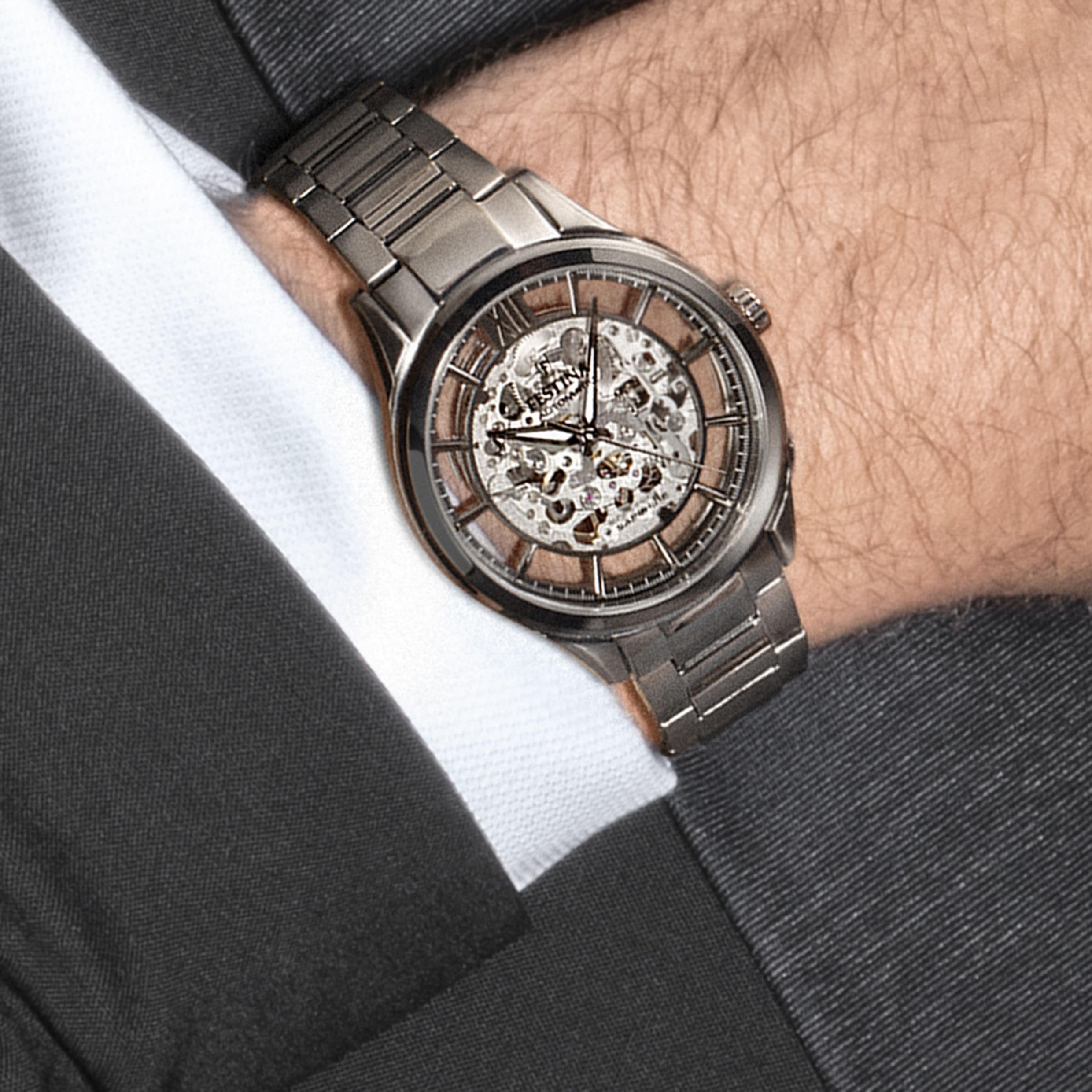 Festina Reloj Automático Hombre de Acero Inoxidable 316l Negro