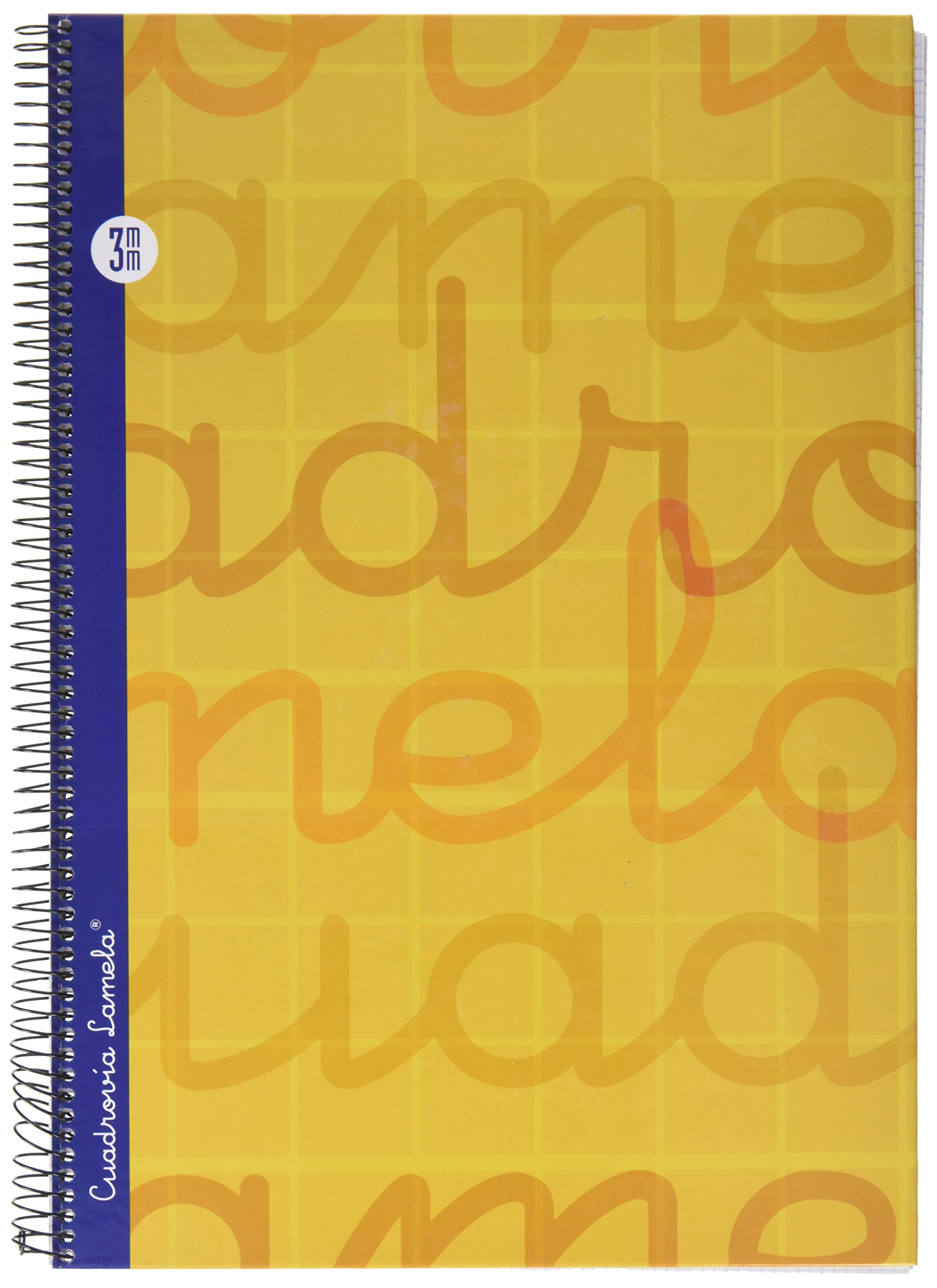 Lamela 7FTE003N Cuaderno folio en espiral, Color naranj, 80 hojas