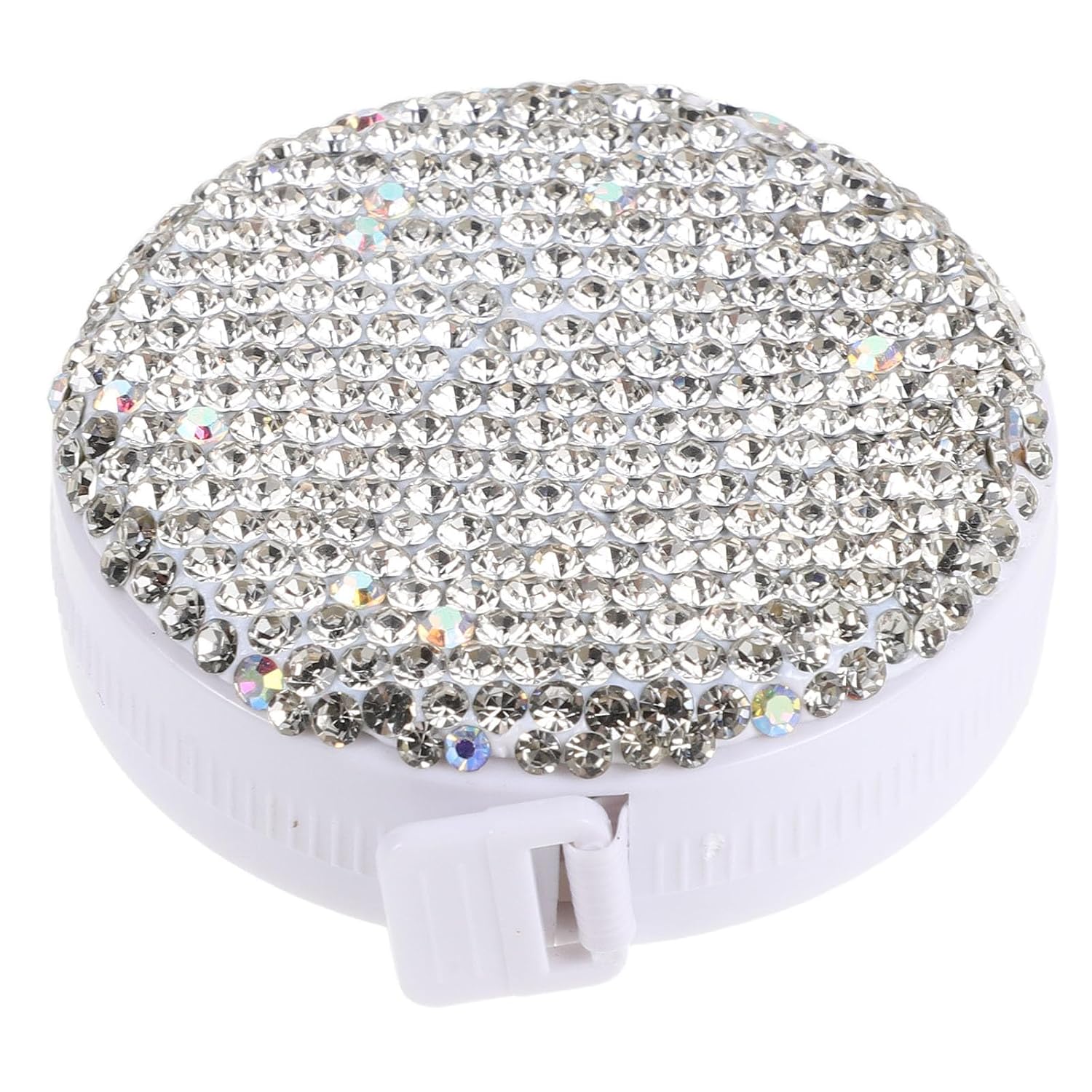 Portable Body Measuring Tape: Soft Mini Retractable Sewing Fabric Tape Measurer with Bling Rhinestone for Cloth Waist Body Fabric Sewing Tailor Cloth Knitting
