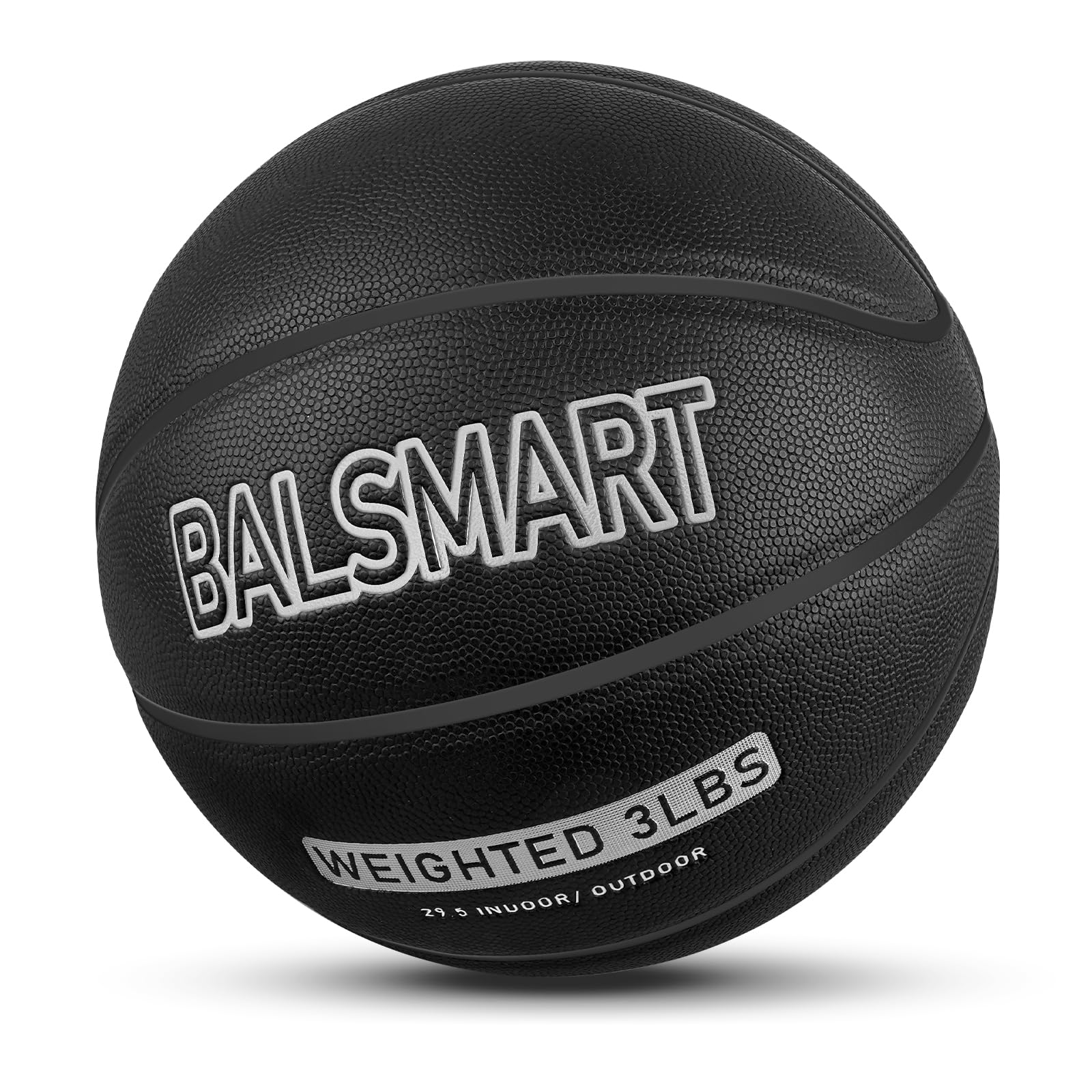 BALSMART Weighted Training Basketball 29.5-3.0 LBS Heavy Basket Ball for Mens– Durable Faux Leather Dribbling Trainer for Indoor or Outdoor Use