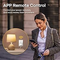Vista 5 de Linkind Matter Enchufe Inteligente, Compatible con Apple Home, Siri, Alexa, Google, SmartThings, Enchufe Inteligente para Hogar Inteligente