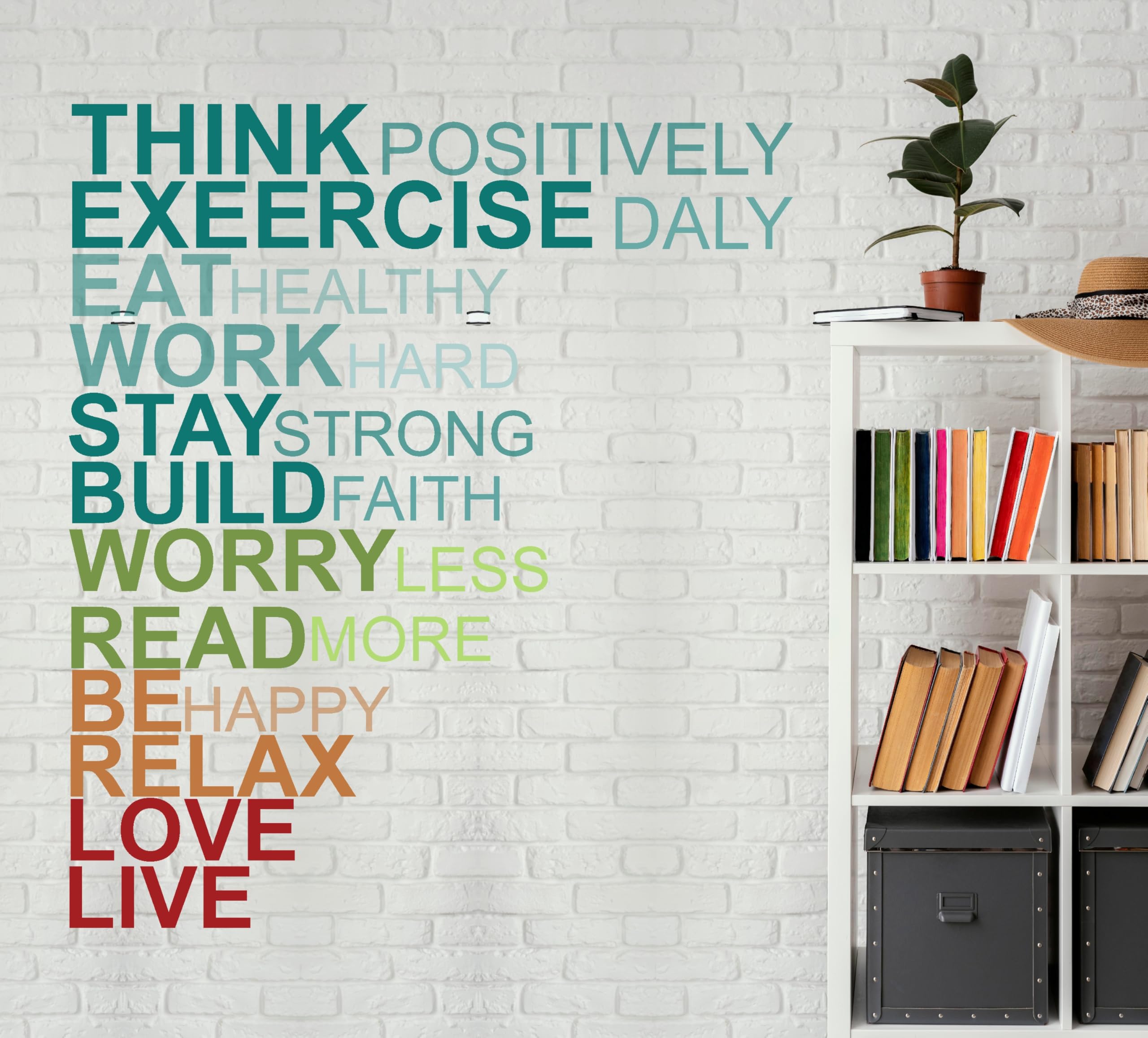DesignDecor Wall Decals  Motivational Quotes- Be Positive  Wall Reusable Self-Adhesive Sticker (B0DFCZH8SD) Amazon Price History, Amazon Price Tracker