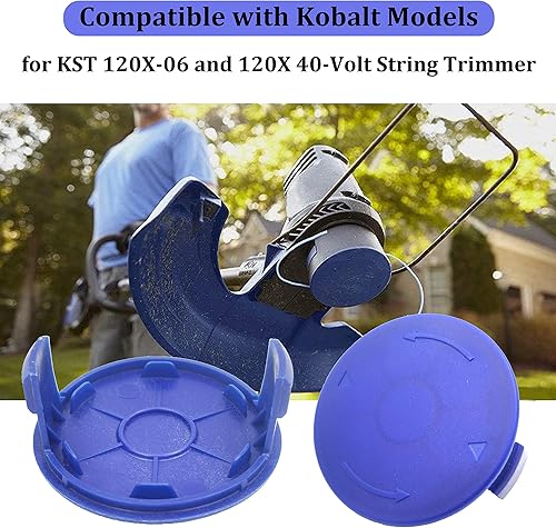 Miniatura 4 de Weed Eater - Tapa de carrete para Kobalt KST 120X 120X-06 40 V inalámbrica, piezas de repuesto Kobalt Weed Wacker, paquete de 2