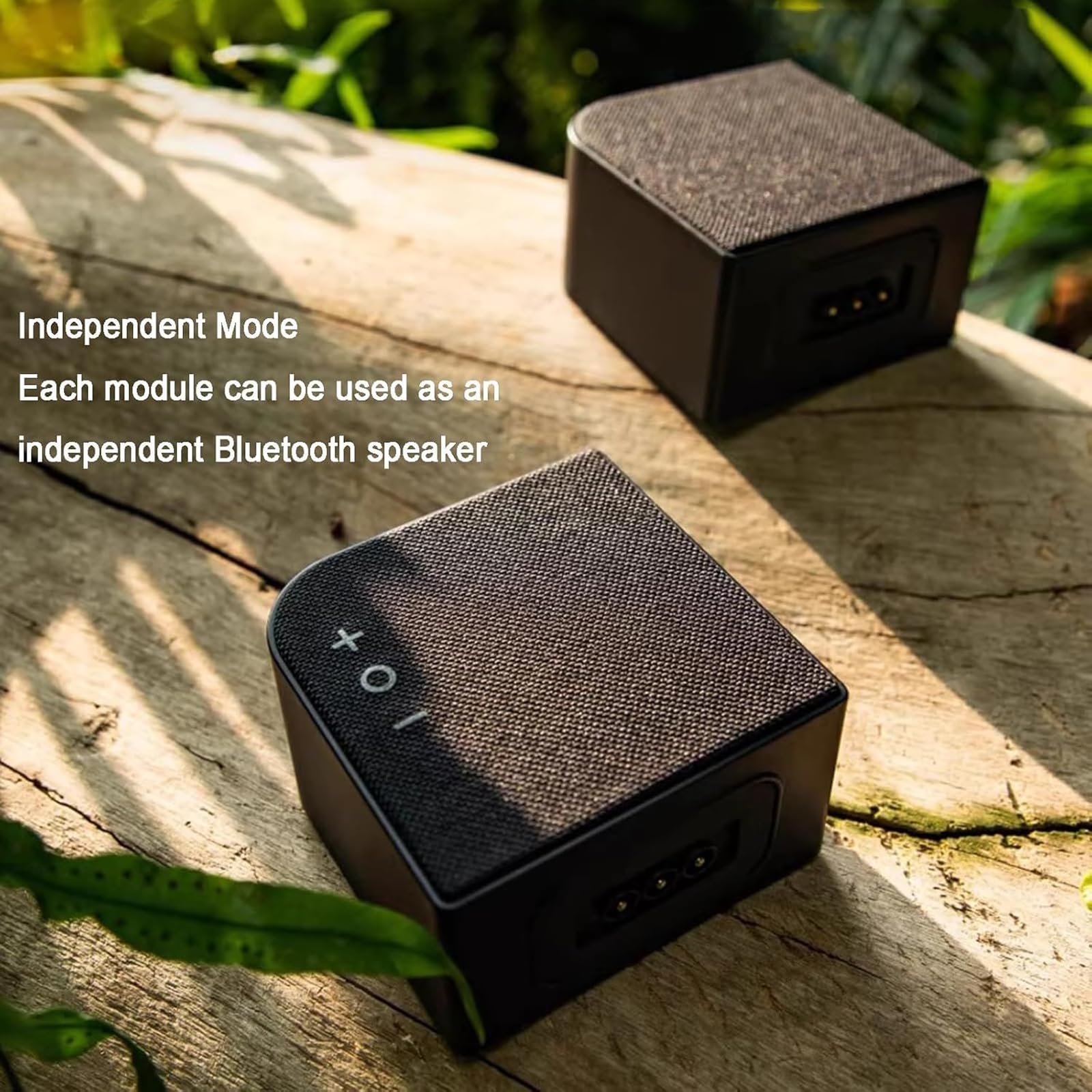 Altavoz Bluetooth inalámbrico, estéreo modular con 4 controladores de 6 W, rango de conexión de 20 m, instalación magnética, diseño portátil para el hogar, viajes y fiestas