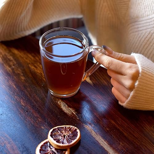 Miniatura 9 de Bormioli Rocco Juego de tazas de café de cristal, (paquete de 6) de 10¾ onzas con mango cómodo, vasos de té para bebidas calientes/frías,