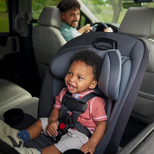 Miniatura 11 de Safety 1st Ellaris - Asiento convertible 3 en 1 para automóvil, diseño delgado, orientación trasera y delantera, reposacabezas de 5 posiciones, Azul