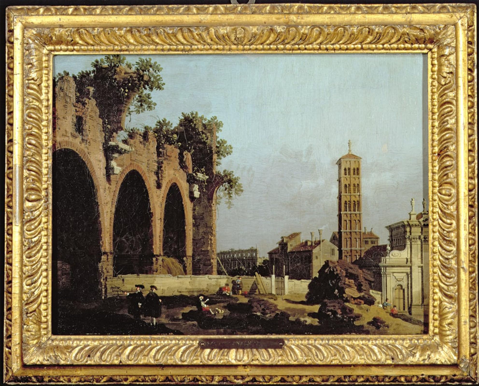 ARTXLXXBN Famous Prints Artwork Pictures Poster Painting Art The Basilica of Massenlio by Antonio Canal Artwork Landscape Pictures for Home Decor 60x90cm
