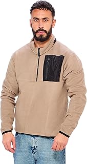 سويتر للرجال بأكمام طويلة وسوستة وجيب أمامي من رافين - سويت شيرت بيج للرجال