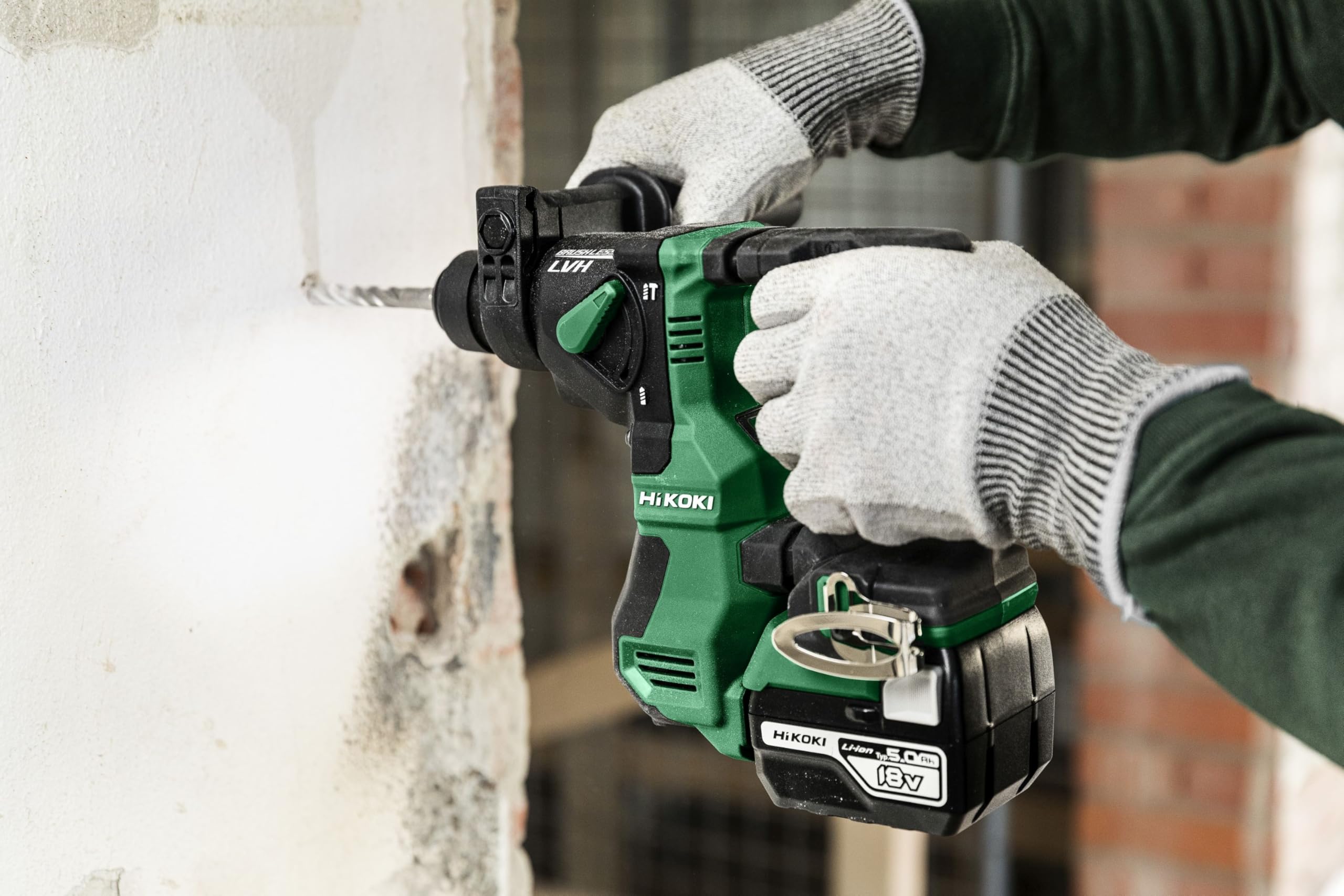 HiKOKI DH18DPA Cordless Hammer Drill (18 V, Li-Ion, 1.3 J 