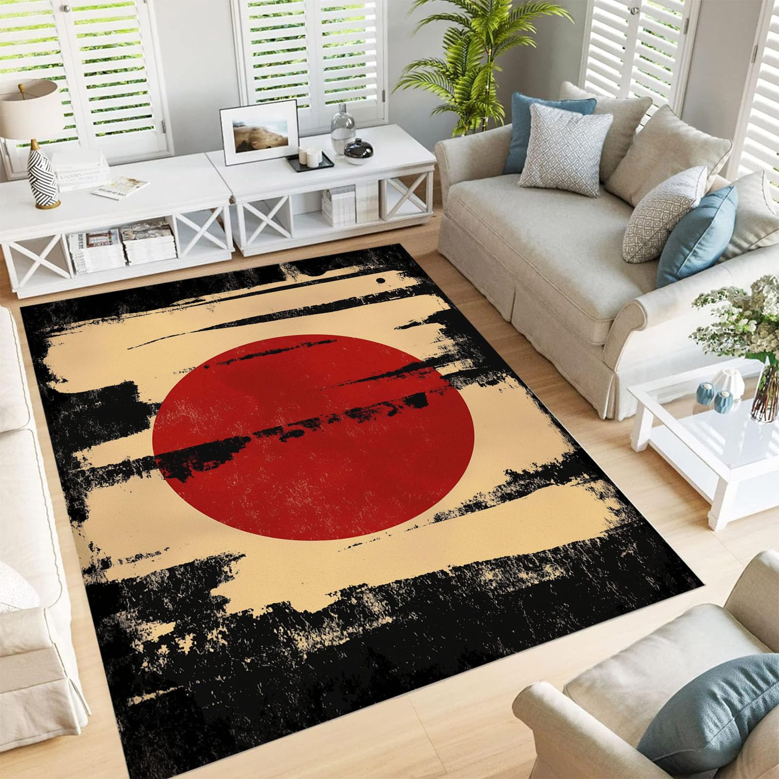 Tapis de salon doux antidérapant grand format pour chambre ado