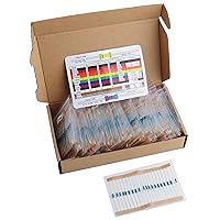 Vista 1 de 1460Pcs 1/4W 73 Valores 1% Película de Metal de Precisión Kit Surtido de Resistencia Electrónica Set 1ohm-1Mohm para Arduino