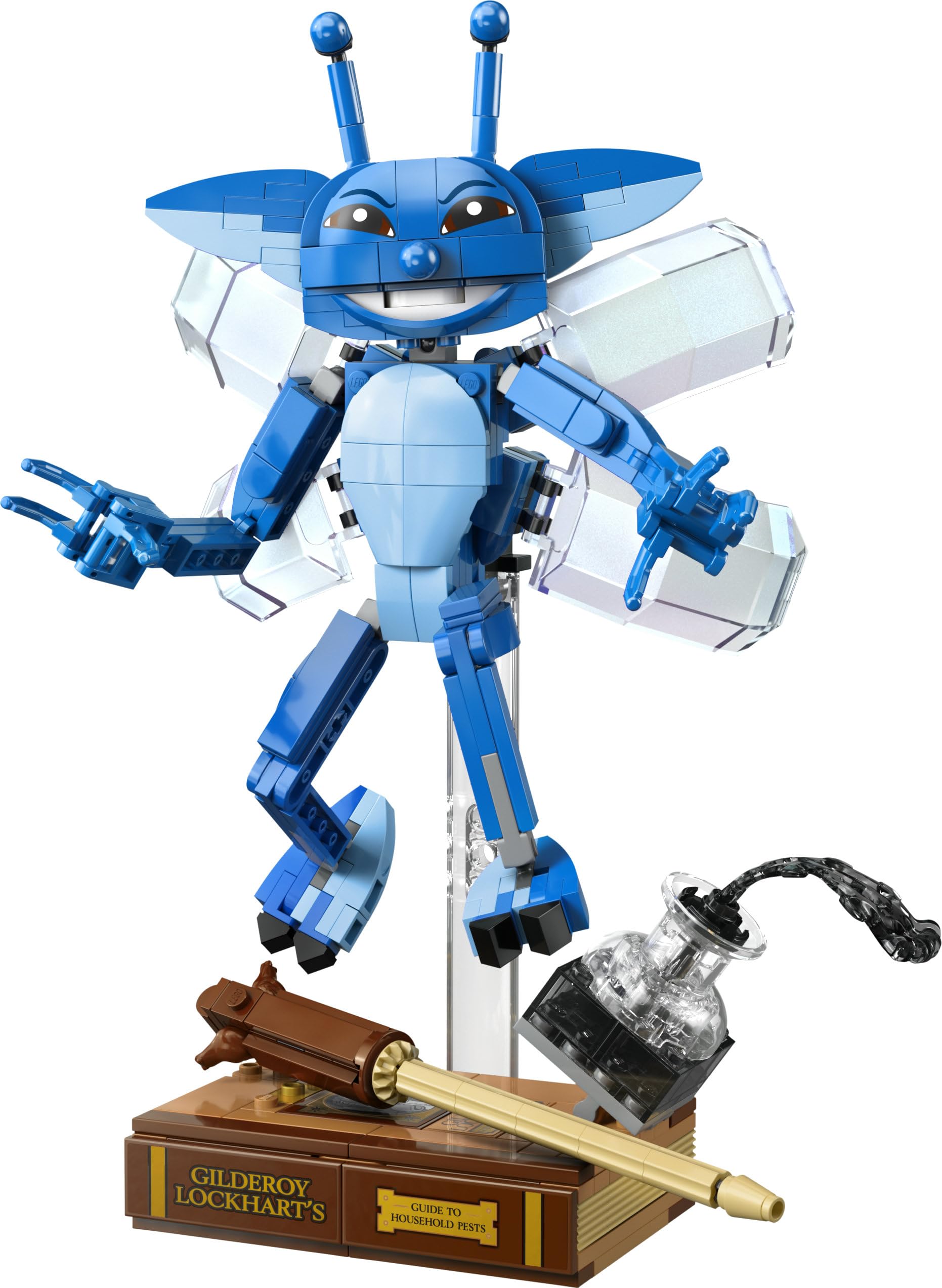 LEGO Harry Potter Folletto della Cornovaglia Giocattolo - Action Figure Decorativa per Cameretta o Scrivania con Libro e Bacchetta di Gilderoy Lockhart - Regalo per Bambine e Bambini da 8 Anni - 76461