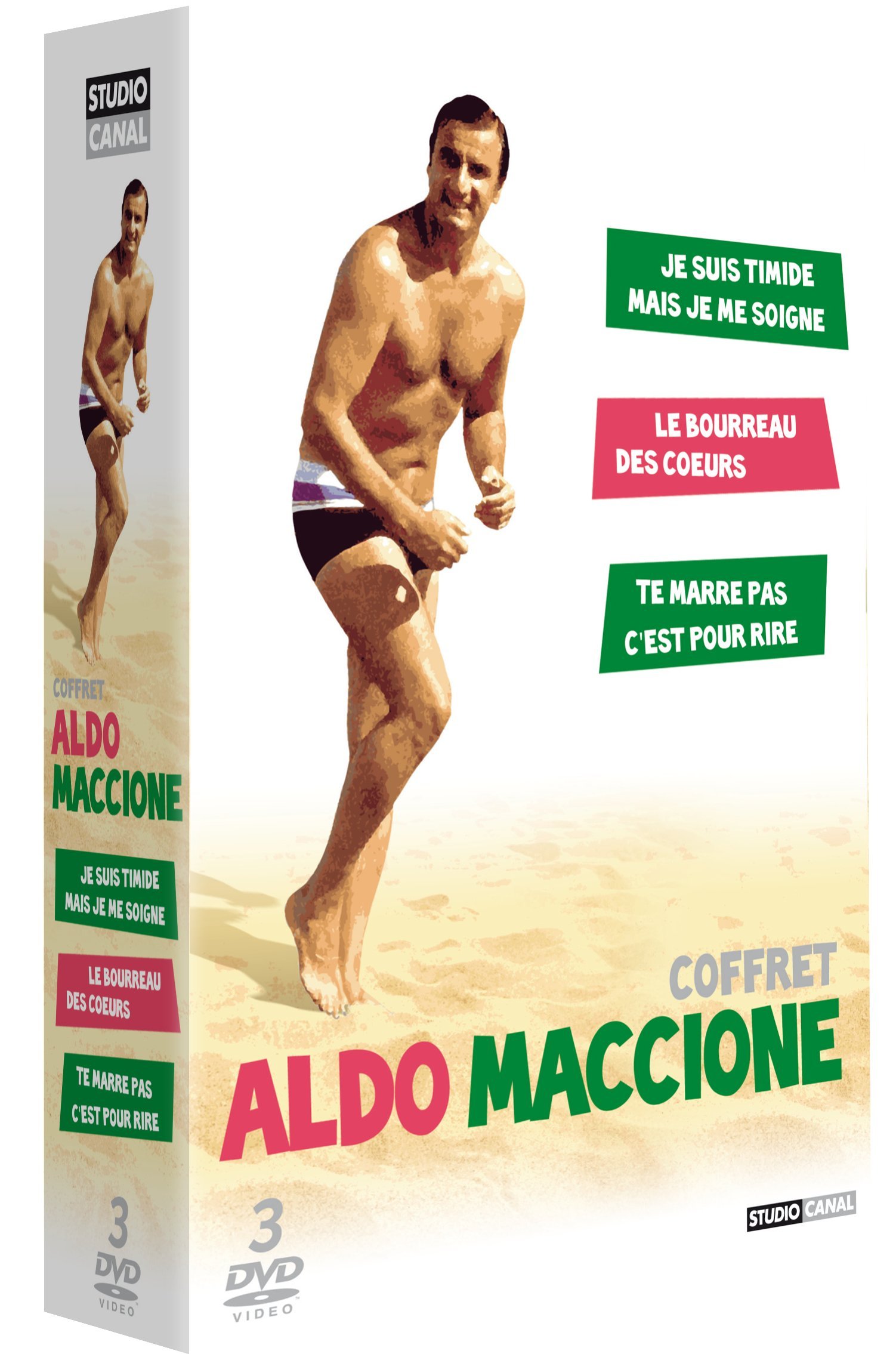 Coffret Aldo Maccione - Je suis timide mais je me soigne + Le bourreau des coeurs + Te marre pas, c'est pour rire