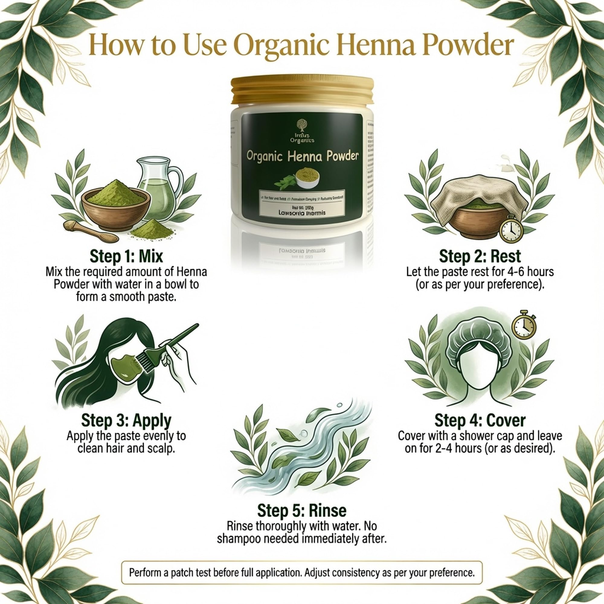 Indus Organics Henna Powder for Hair 250 gm | Mehndi | Fights Premature Greying & Long Lasting Henna | Natural Hair Dye | 3