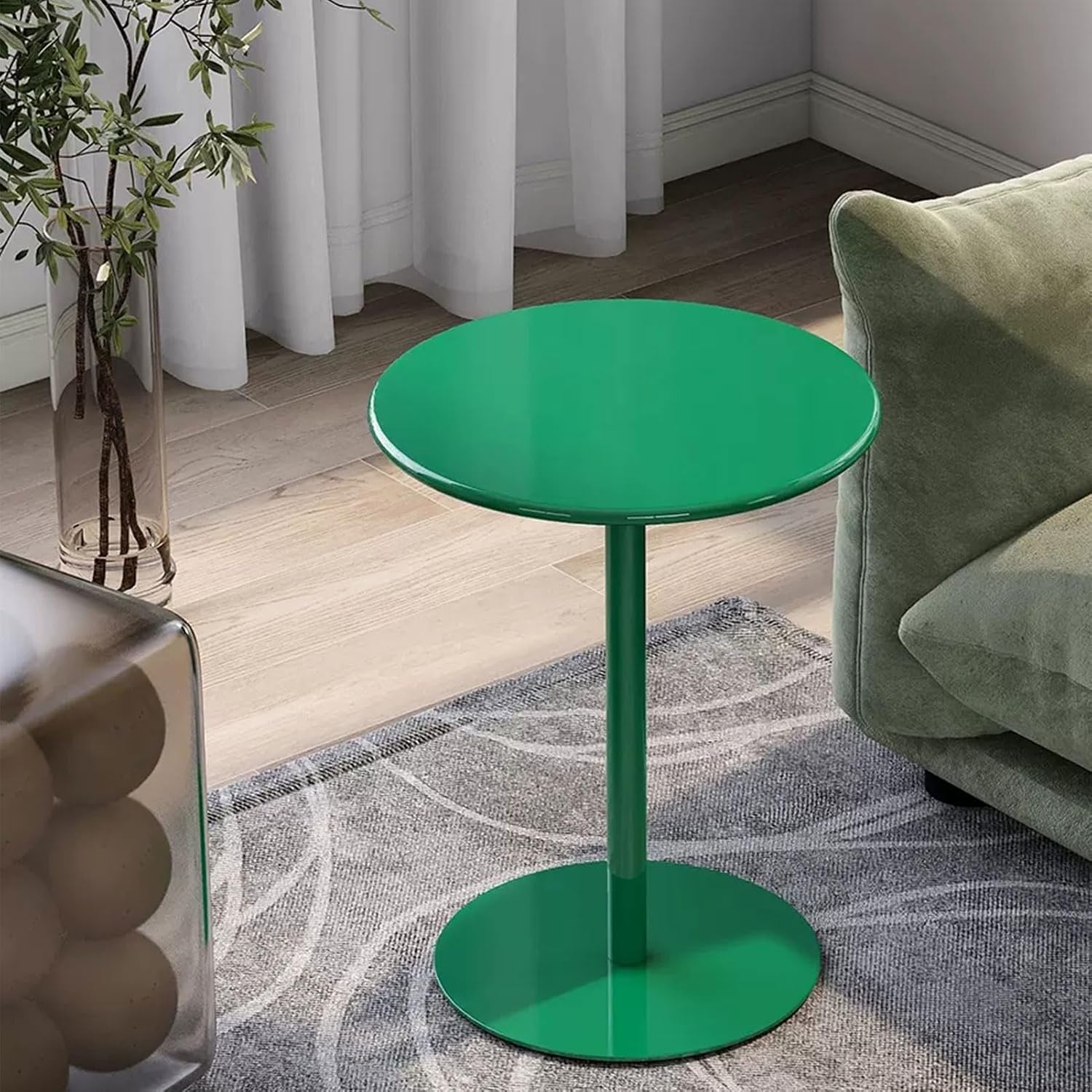 High Bar Table Bistro Table Modern Counter Bar Table with Stable Metal Base, Cocktail Tables Pub Desk for Living Room, Kitchen, Restaurant, Metal Iron Table - Complete Kit | Home Decorative
