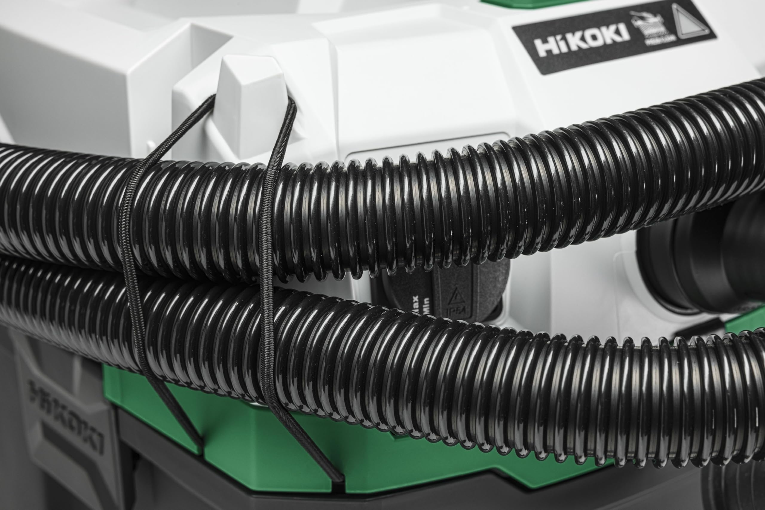 HIKOKI Aspirapolvere a umido e a secco - 1200 W, 30 L, classe M, compatto e leggero, pulizia manuale del filtro, presa per utensili elettrici, antistatico, ideale per cantieri e officine