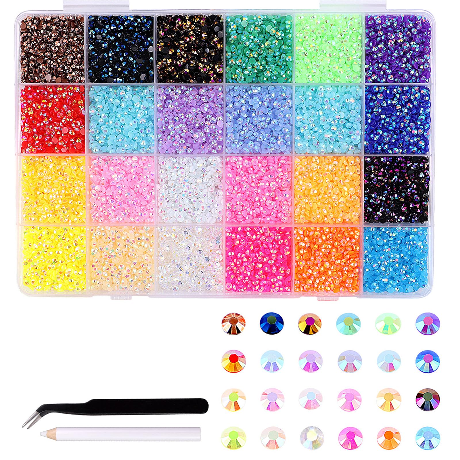 LUCKGONI Flat Back Rhinestones For Clothing Water Drops Glittering Items For Costumes Designs And Crafting