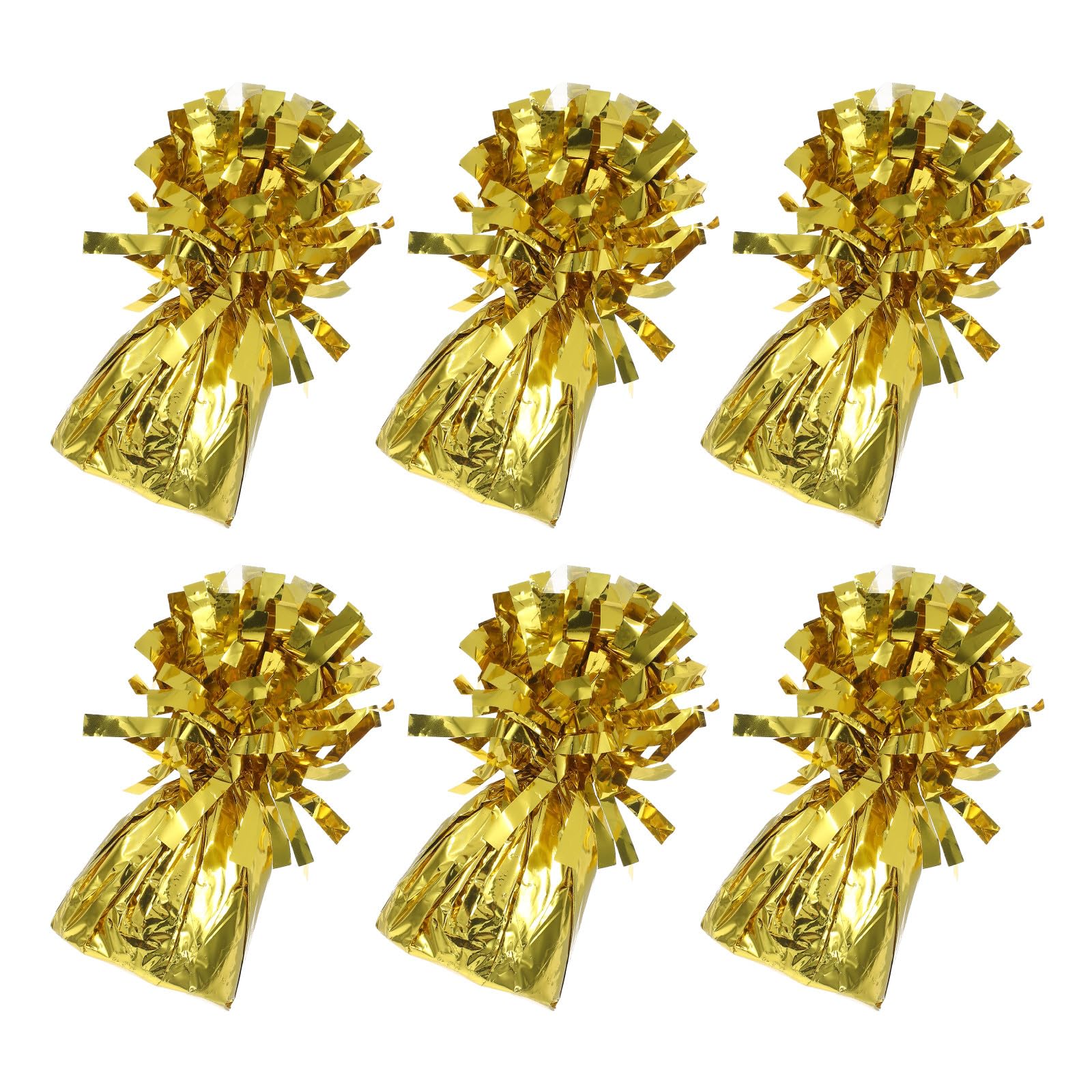 6 Stück Ballongewicht aus Pvc und Zement Leicht zu Bedienen Zuverlässiges Material Goldfarbenes Design für Shower und Junggesellinnenabschied Dekoration