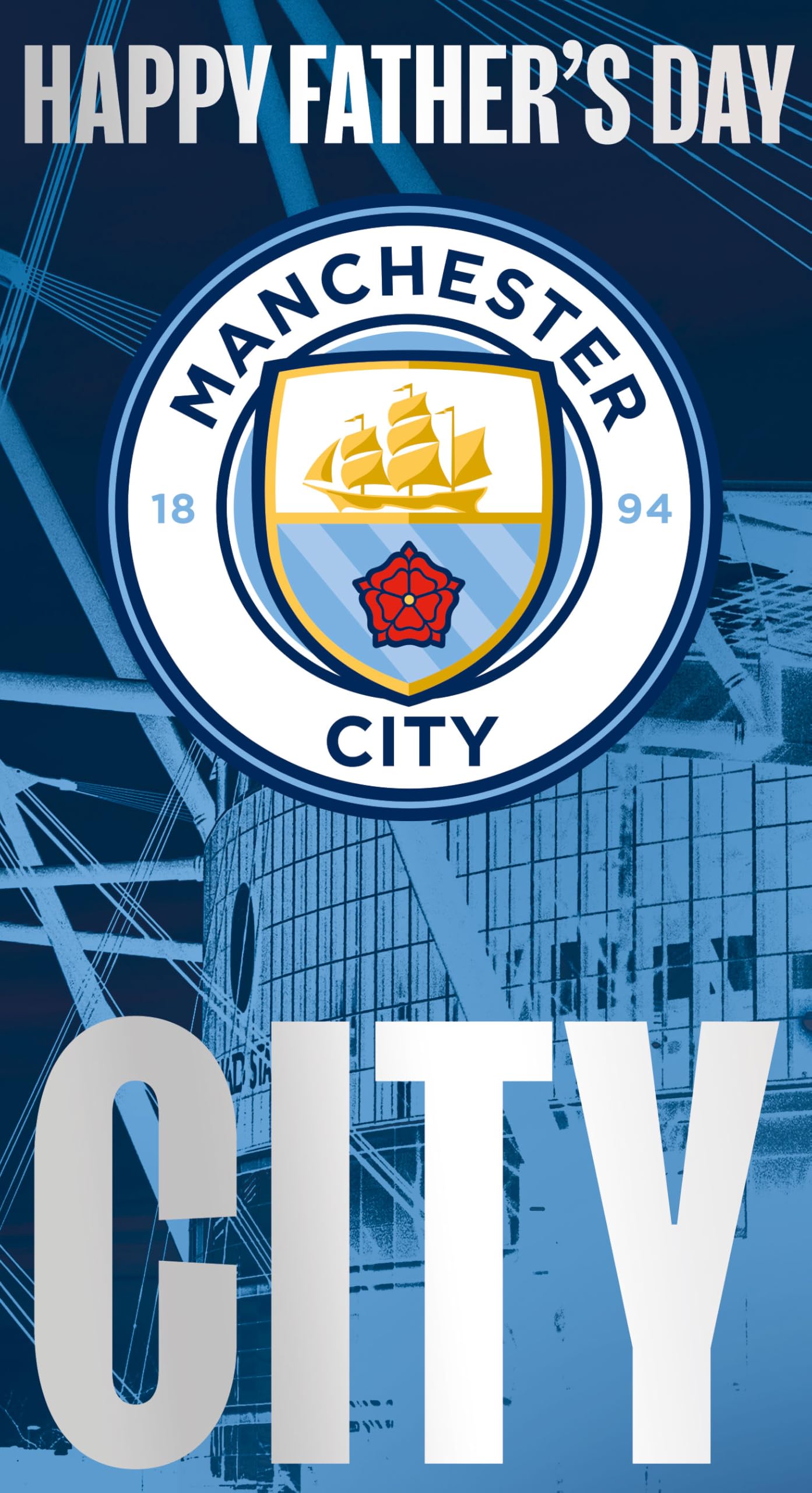 Manchester City FC Father's Day Card