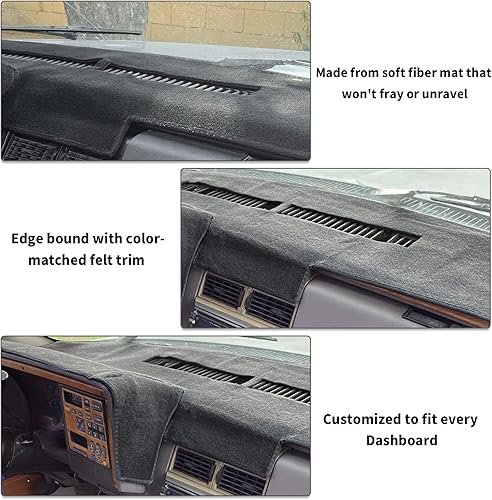 Miniatura 10 de POSAID Cubierta protectora para salpicadero para Chevy Chevrolet Silverado Suburban BlazerGMC Sierra C1500 C2500 C3500 K1500 K1500 K2500 K3500