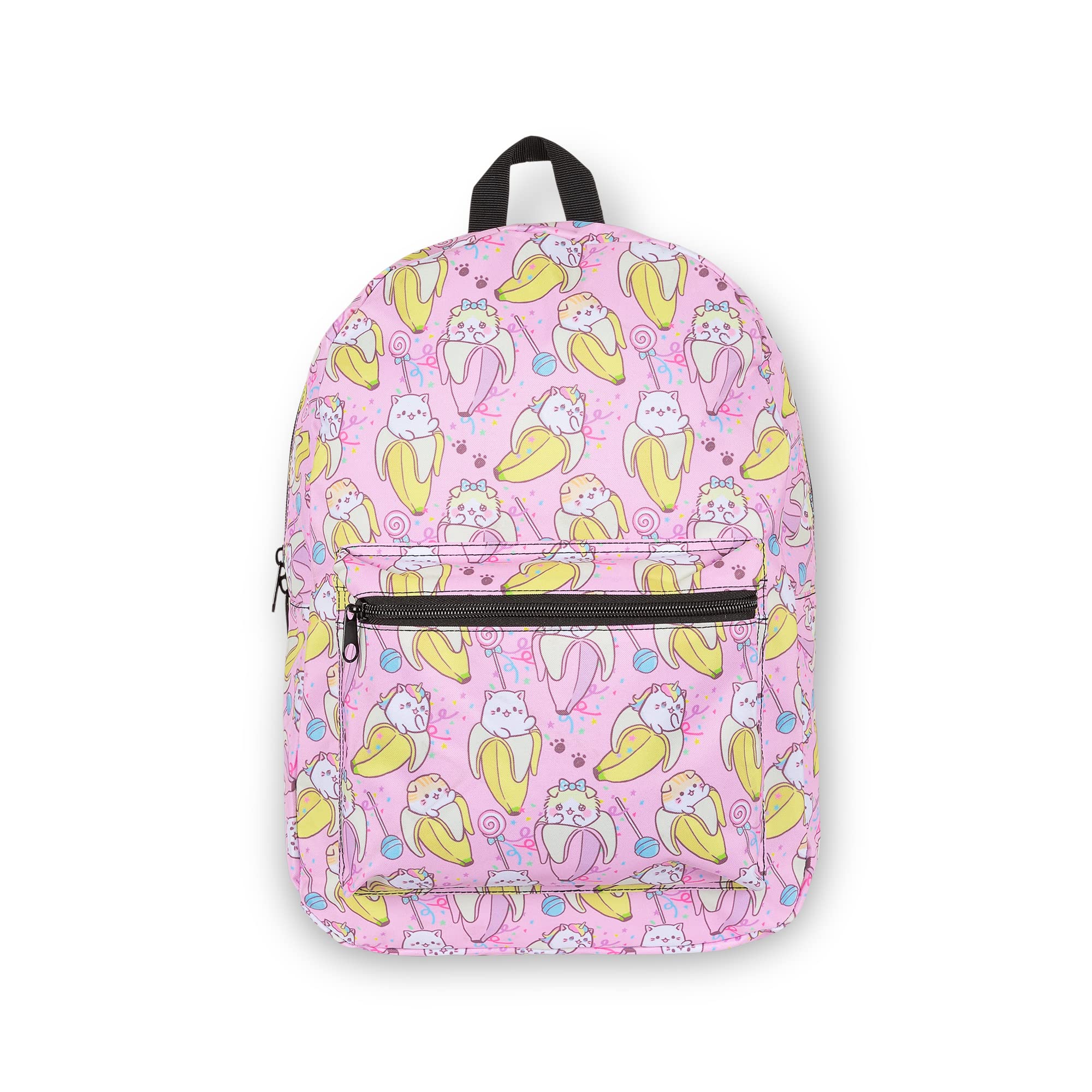 BioworldBananya Cat Backpack, fits A4 with internal padded laptop/tablet pouch, Multi Colour, One size