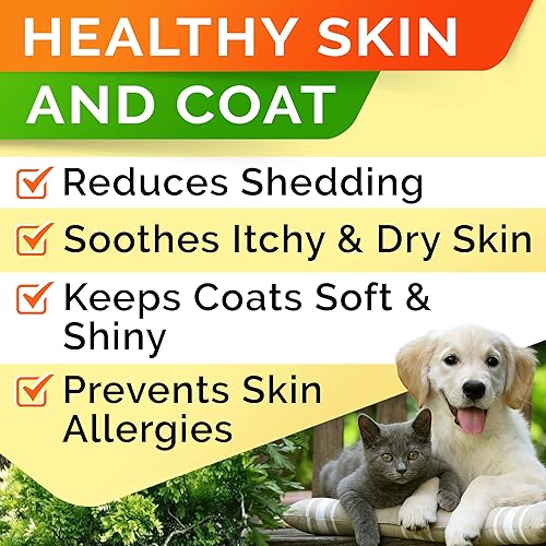 Miniatura 10 de StrellaLab Pastillas de aceite de pescado Omega 3 para perros (180 unidades)  Cápsulas blandas sin olor a pescado  EPA + DHA ácidos grasos reducen