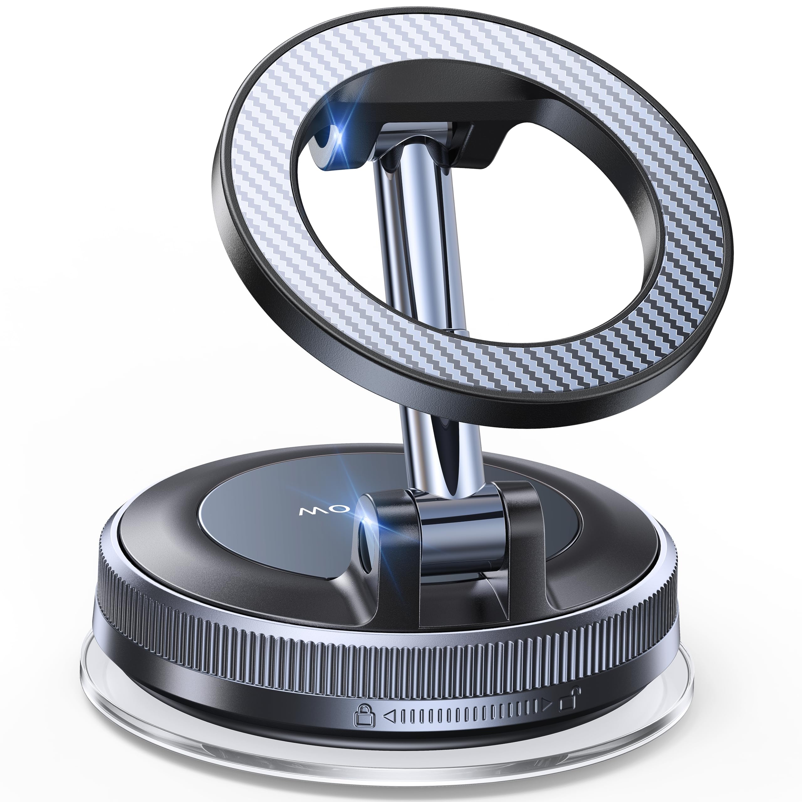 Coolpow Handyhalterung Auto für Magsafe Autohalterung [Starker Vakuum Saugnapf & 2800gf Stärkster Magnet] 360°Drehbar Faltbar Handy Halterung Auto Zubehör Innenraum für iPhone 17/Armaturenbretter