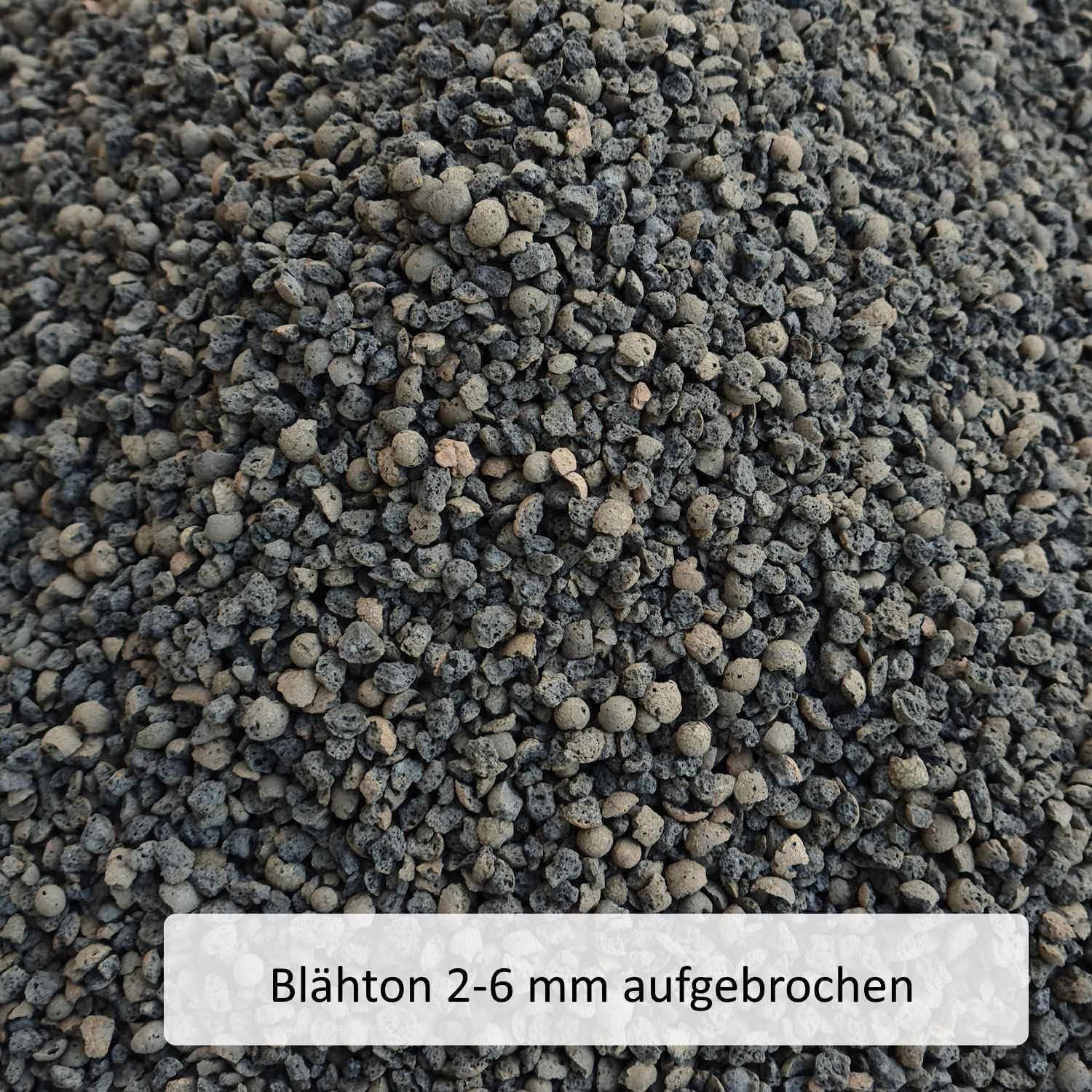 Blähton 2-6 mm aufgebrochen 50 L Tongranualt für Blumen, Kübelpflanzen, Dachbegrünung