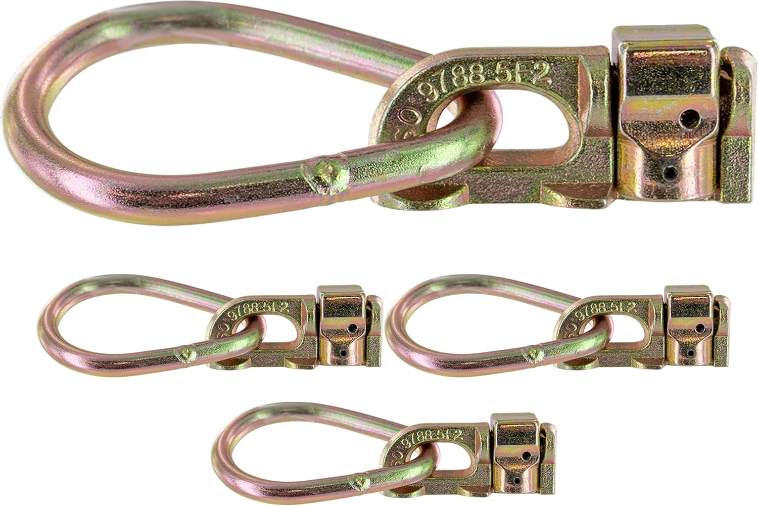 Amazon.com: US Cargo Control Double Stud L Track Fittings with Pear ...