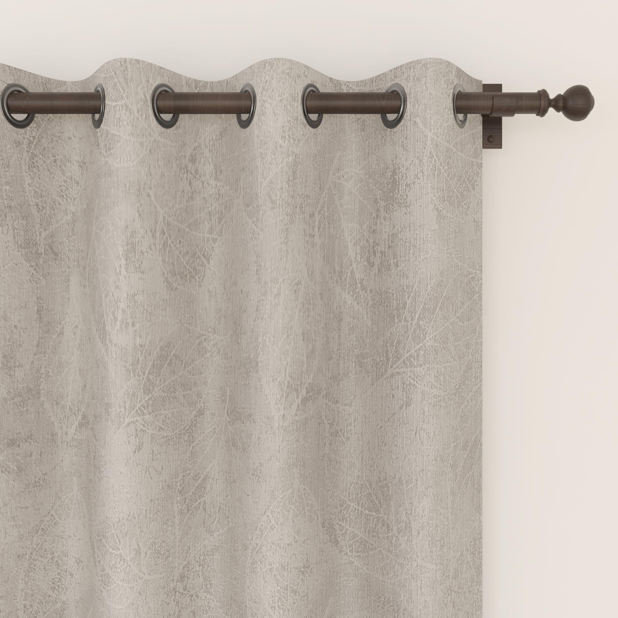 Soleil d'ocre, Emilien Blackout Curtain with Eyelets 135 x 300 cm