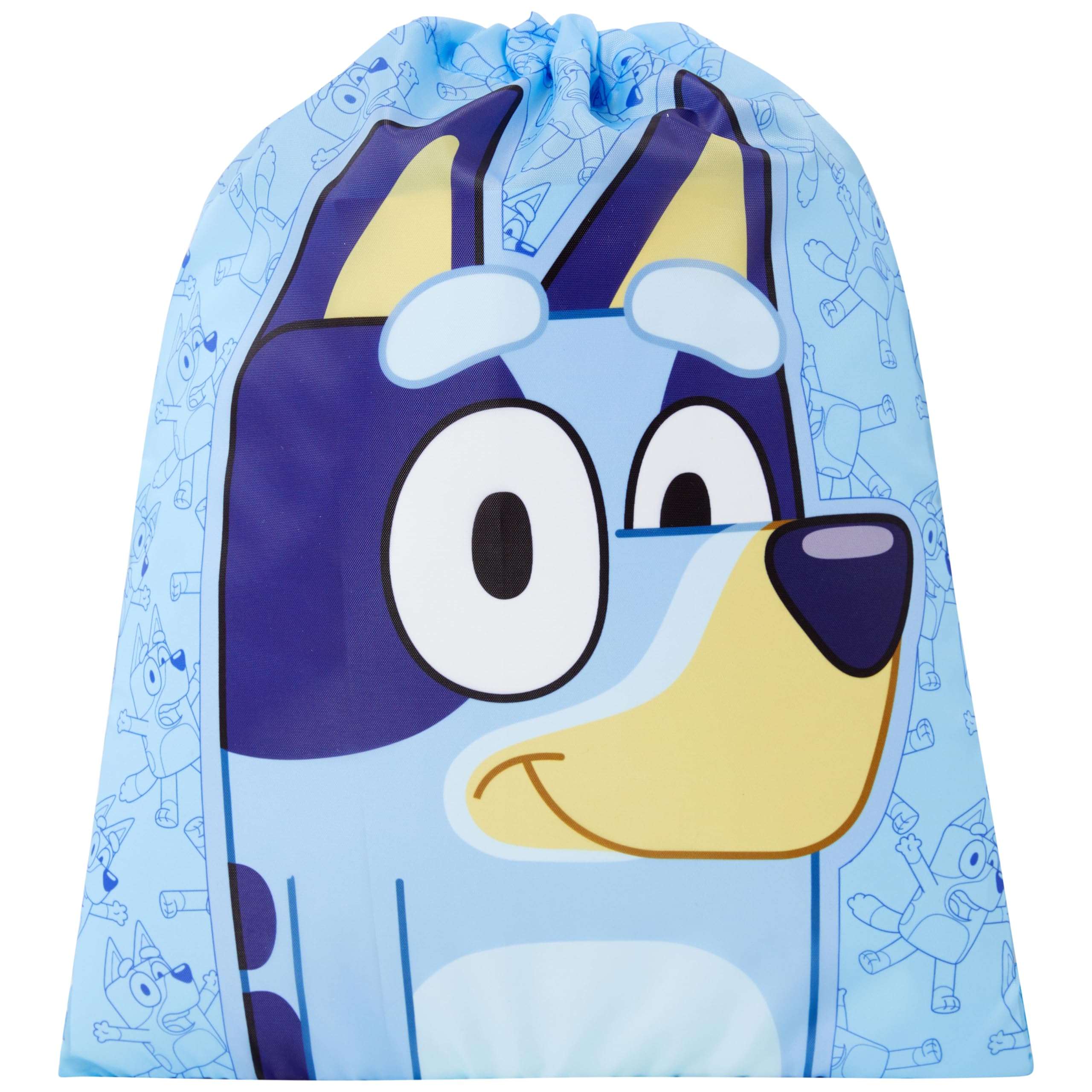 Bluey Blue Y Drawstring Bag School Pe Trainer Swim Bag 39Cm