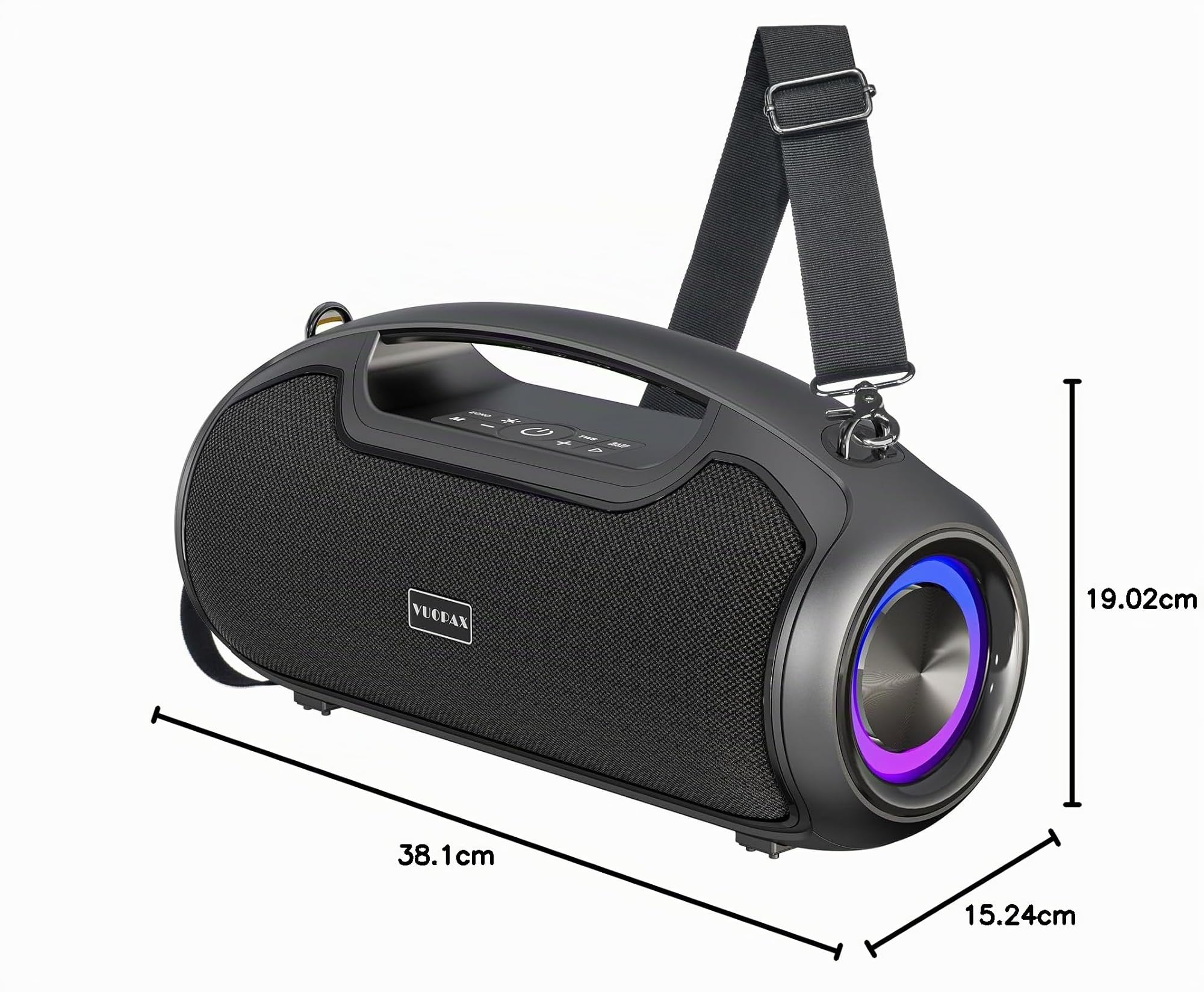 Cassa Bluetooth Portatile, (200W MAX) 120W Potente Altoparlante Wireless, IP65 Impermeabile Bluetooth Speaker, Bassi Profoni/DSP/Bluetooth 5.3 / TF/USB, Ideale per Feste, Esterno, Famiglia, Regalo