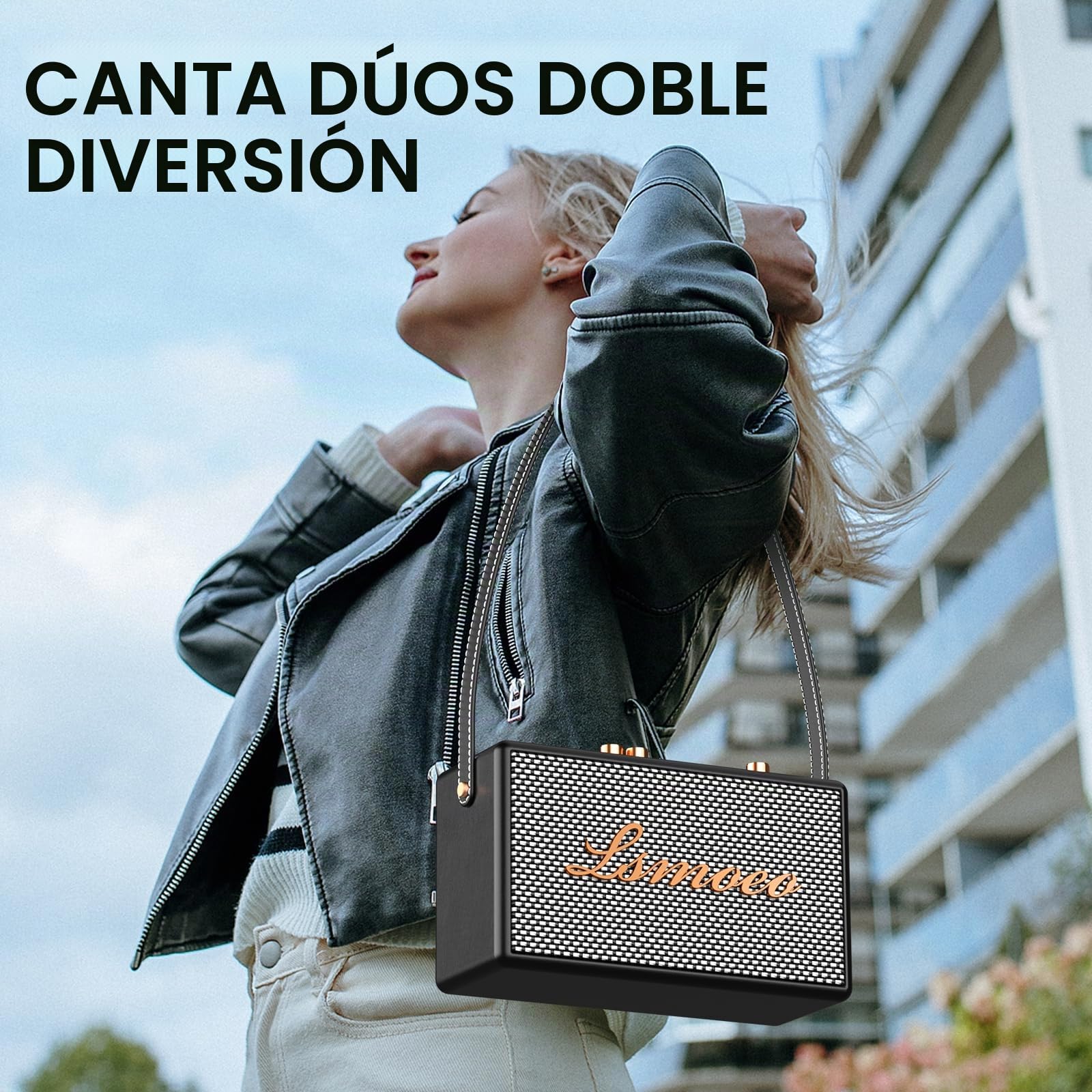 Máquina de Karaoke Portátil,2 Microfonos Inalambricos para Adultos Niños Karaoke Altavoz, micrófono de Cuatro Canales Ampliación Soporta TV/Smartphone/AUX/USB| para Party, Cumpleañosregalos Vintage