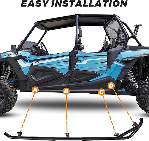 Miniatura 6 de SAUTVS Nerf Bars Rock Sliders para Polaris RZR XP 4 1000/4 900/XP4 Turbo 2014-2023, marco de protección de parachoques lateral combinado barras Nerf