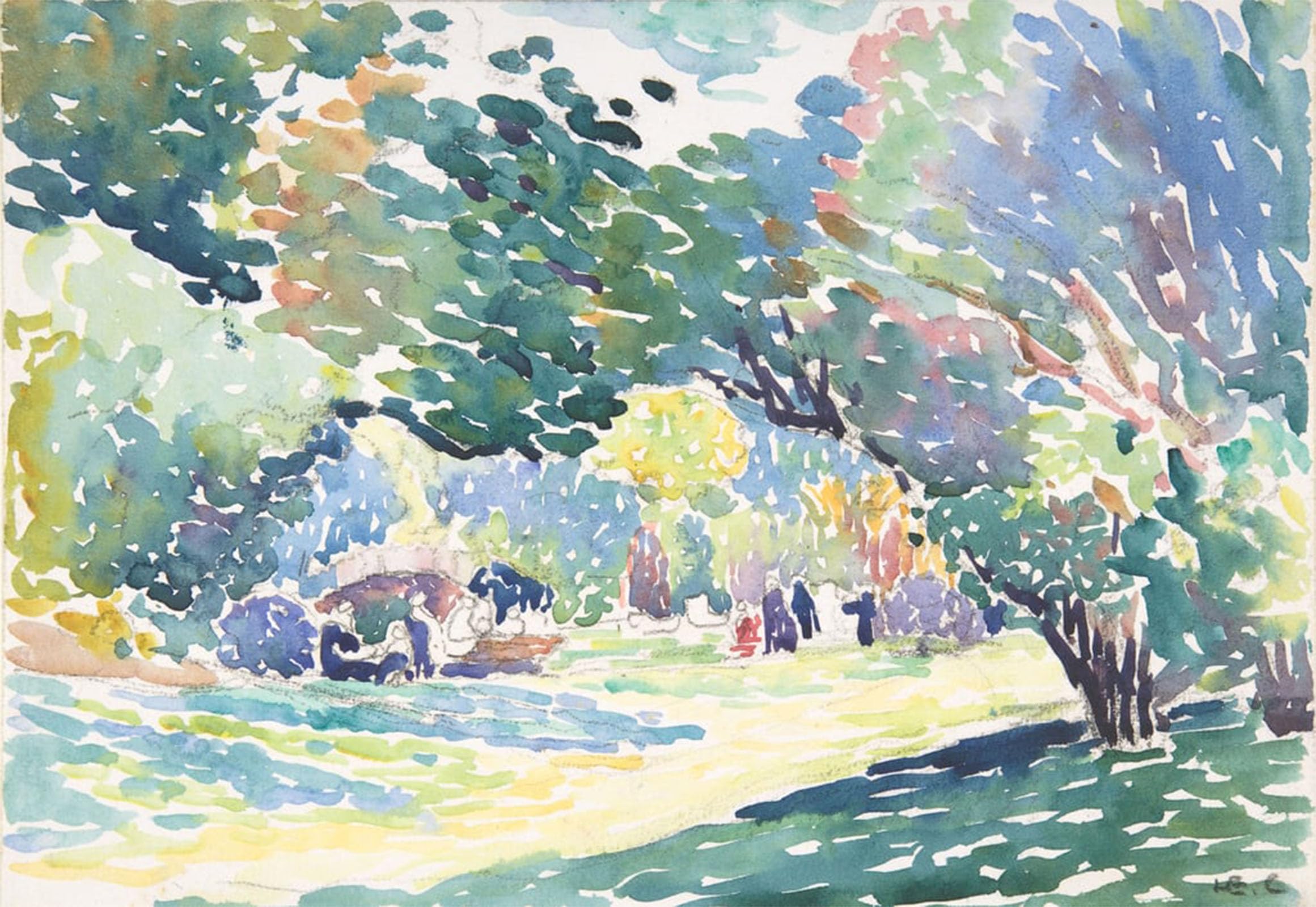 ARTXLXXBN Famous Painting Canvas Artwork Graffiti Print Landscape by Henri Edmond Cross Portrait Canvas Image for Home Decor 60x90cm