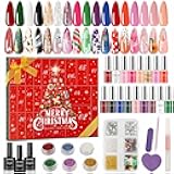 Nail Polish Advent Calendar 2025, Nail Advent Calendar, Beauty Advent Calendar 2025 for 24 Days Christmas Manicure Gift Set for Women, Teens, and Nail Art Hobbyist