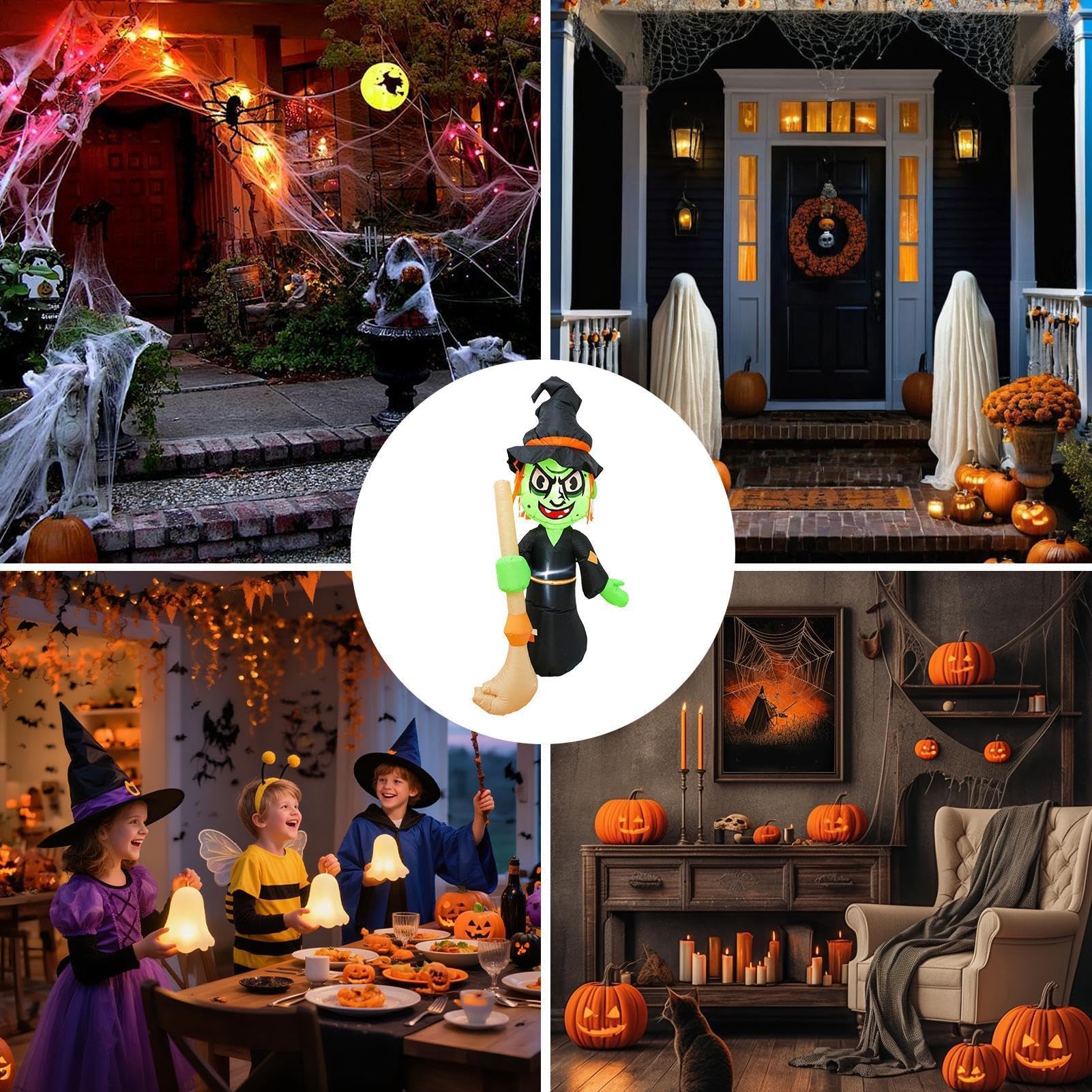 Inflables De Halloween Exterior con Luces LED Integradas