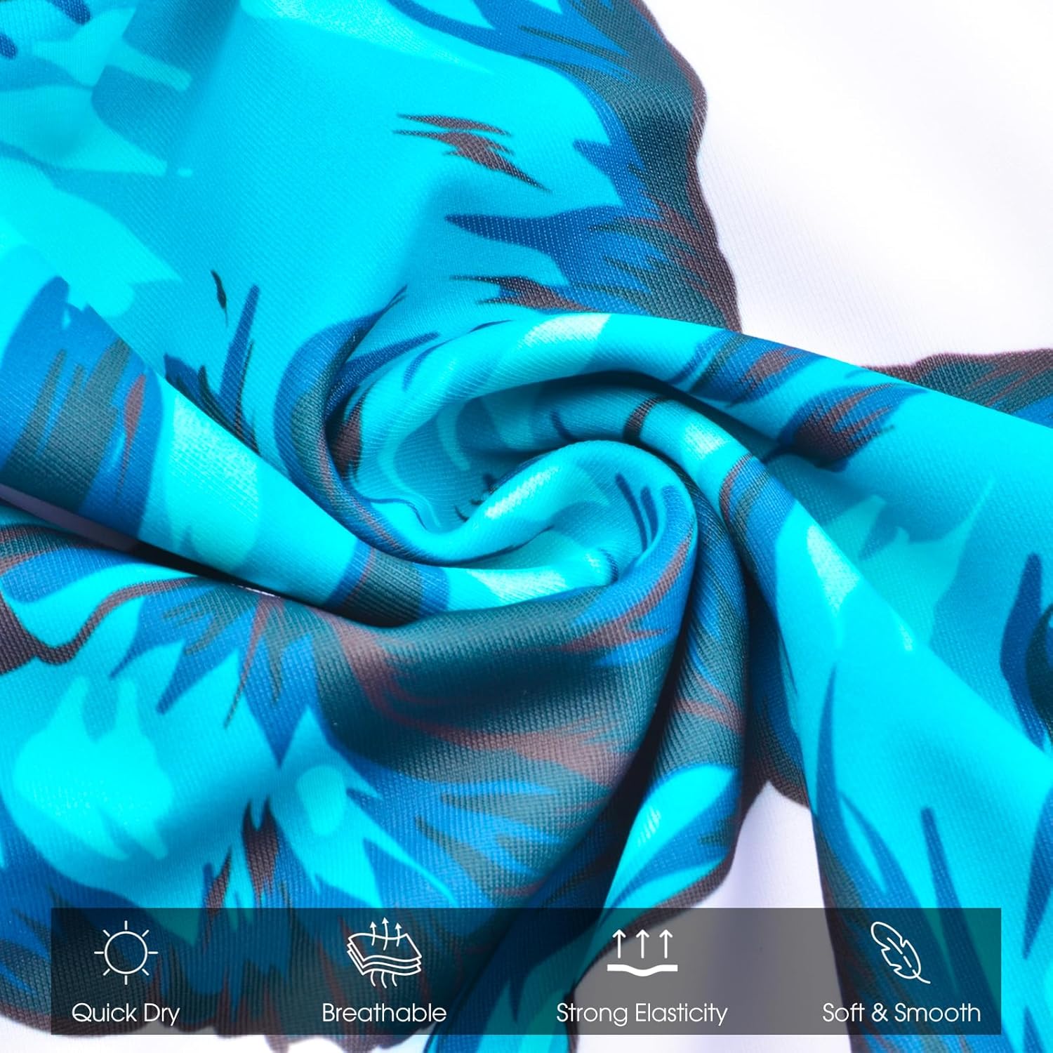 Boys Two Piece Rash Guard Swimsuits Kids Short Sleeve Swimwear Sets Bathing Suit with Sun Hat for 2-6 Years - Image 6