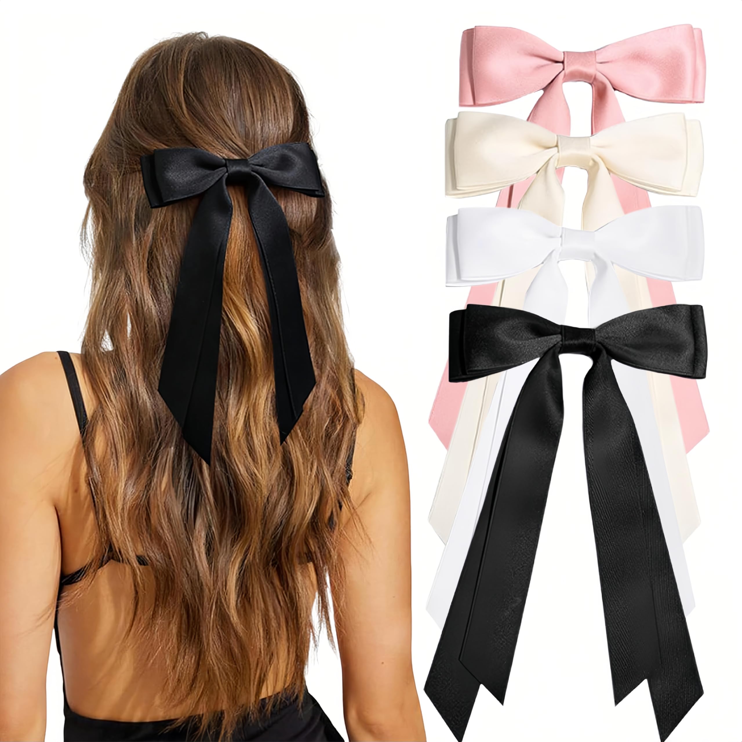Bow Hair Clip, 4 PCS Hair Bows