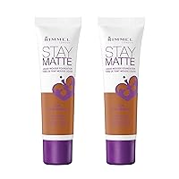 Vista 27 de Rimmel London Stay Matte Liquid Mousse - 085 Fair Beige - Base de maquillaje, ligera, control de brillo, sin aceite, 1 onza