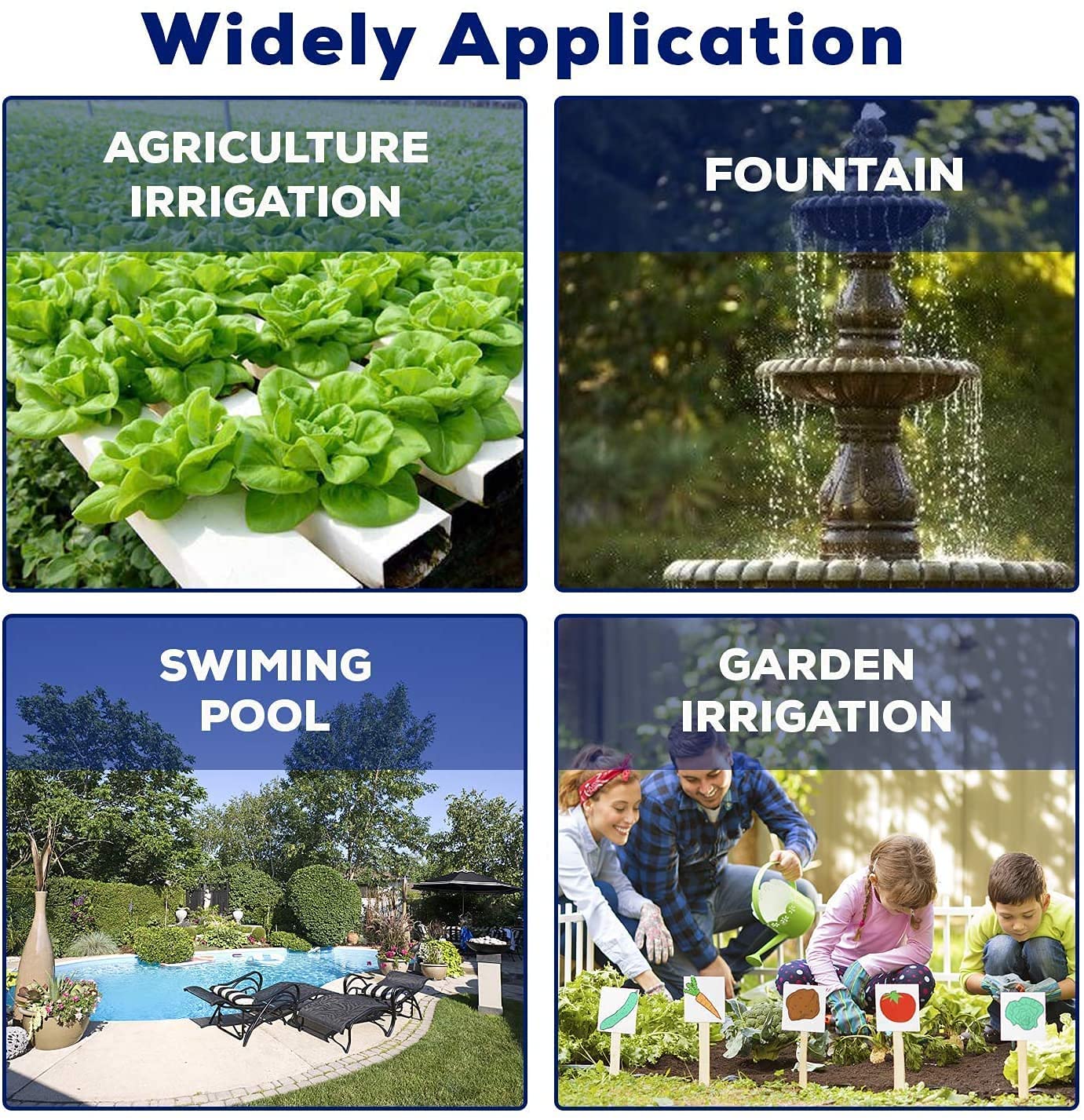 Pompa sommergibile in acciaio inossidabile da 1HP Pompa per pozzi profondi da 2,5"Pompa per pozzi d'acqua 220V Max.Q 2,8m³/h Max.H 82m/269 piedi per l'irrigazione industriale del giardino di casa