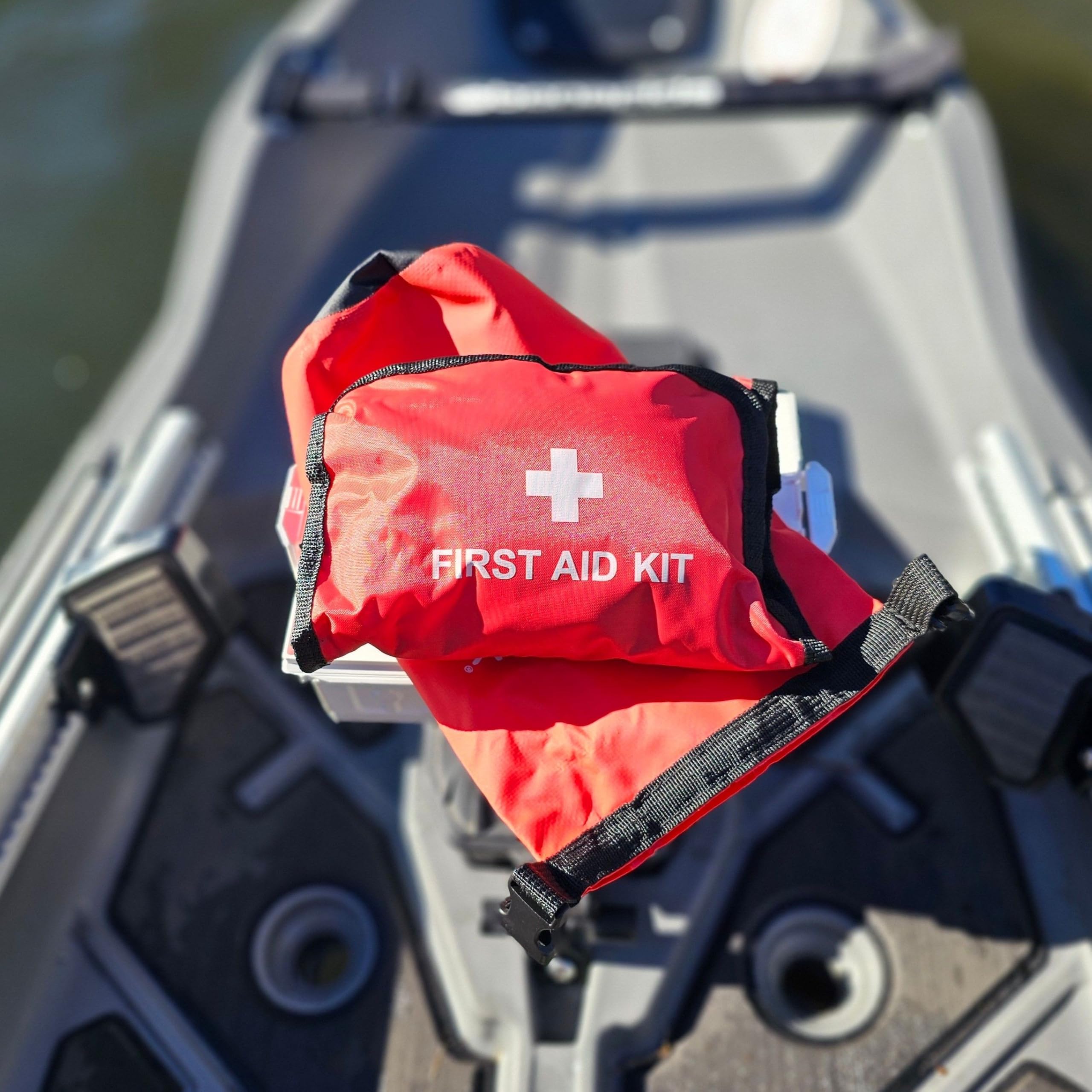 YakAttack Waterproof First Aid Kit for Boating & Kayaking with Dry Bag | Emergency Medical & Survival Essentials | Outdoors & Travel Gear | Water Proof First Aid Drybag | Compact & Lightweight